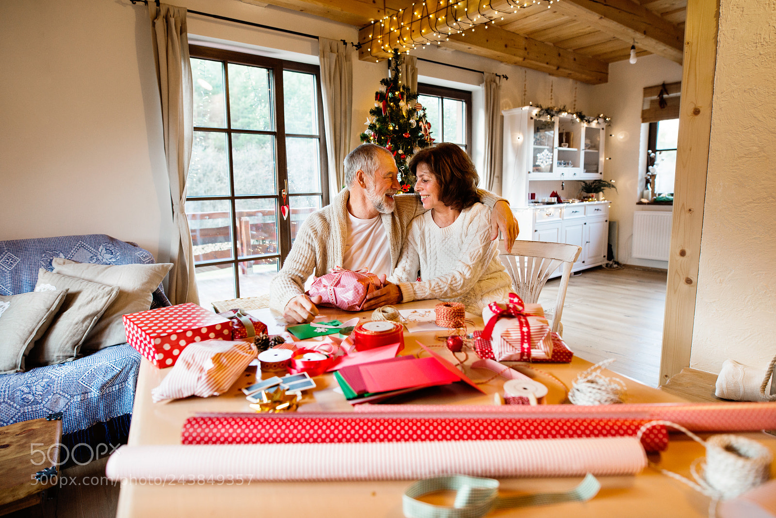 Nikon D800 sample photo. Senior couple in sweaters photography