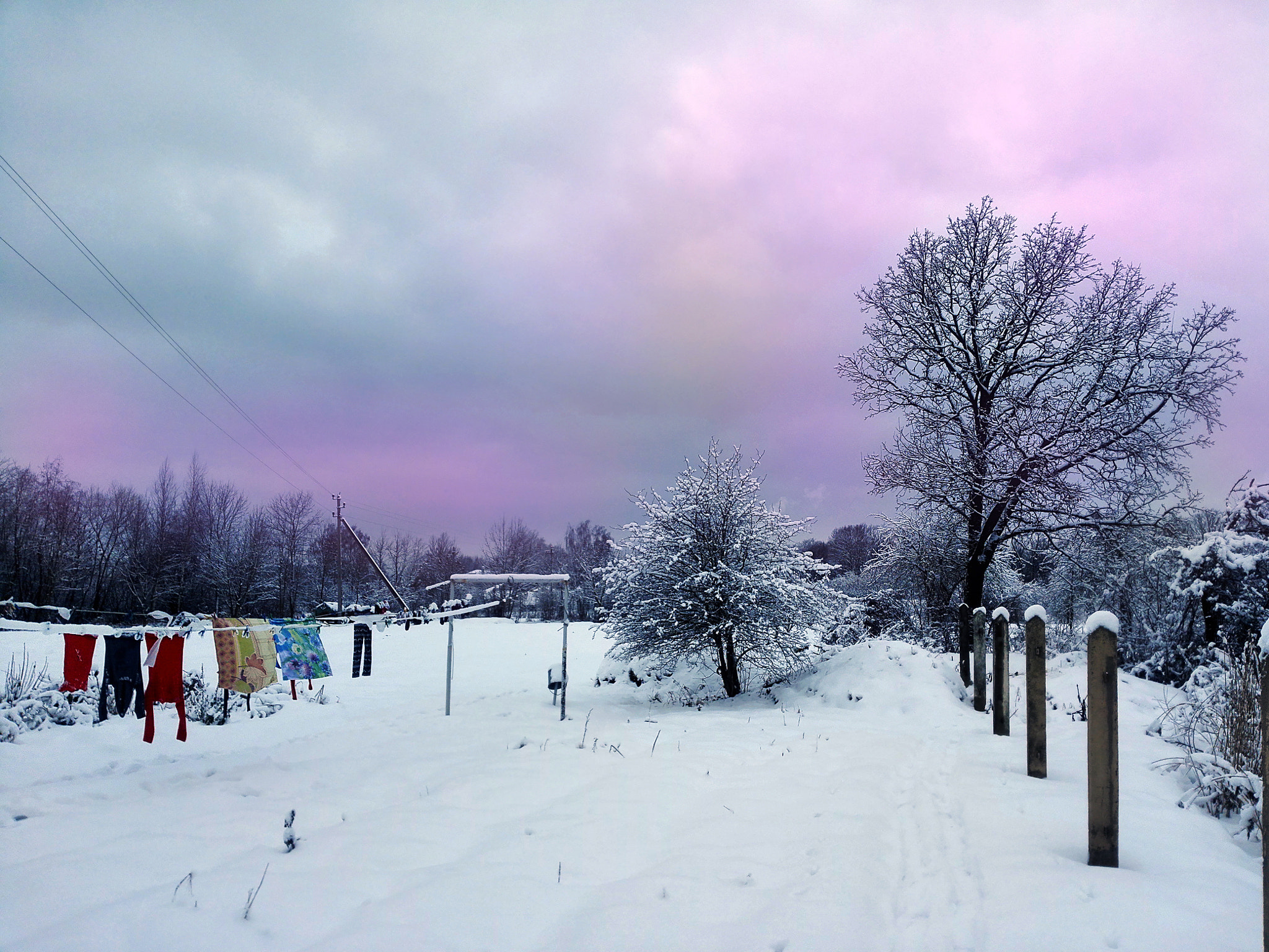 HUAWEI Mate 7 sample photo. Winter in the belarusian village photography