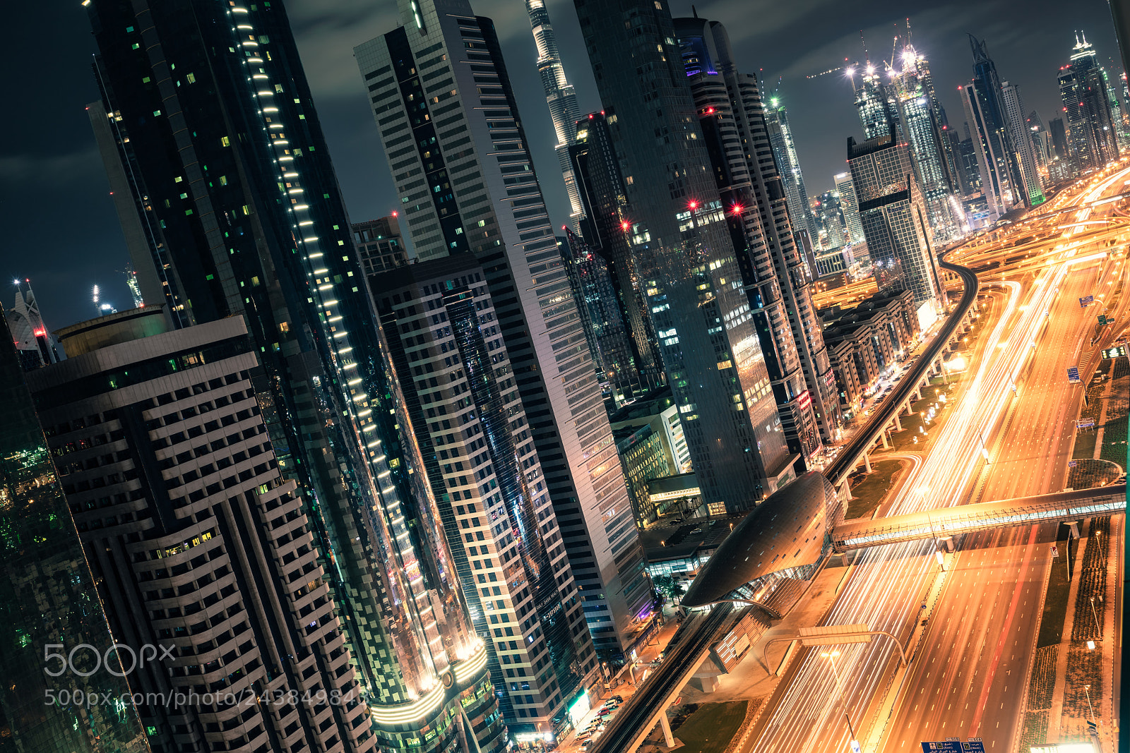 Sony a7R II sample photo. Sheikh zayed road skyscrapers photography