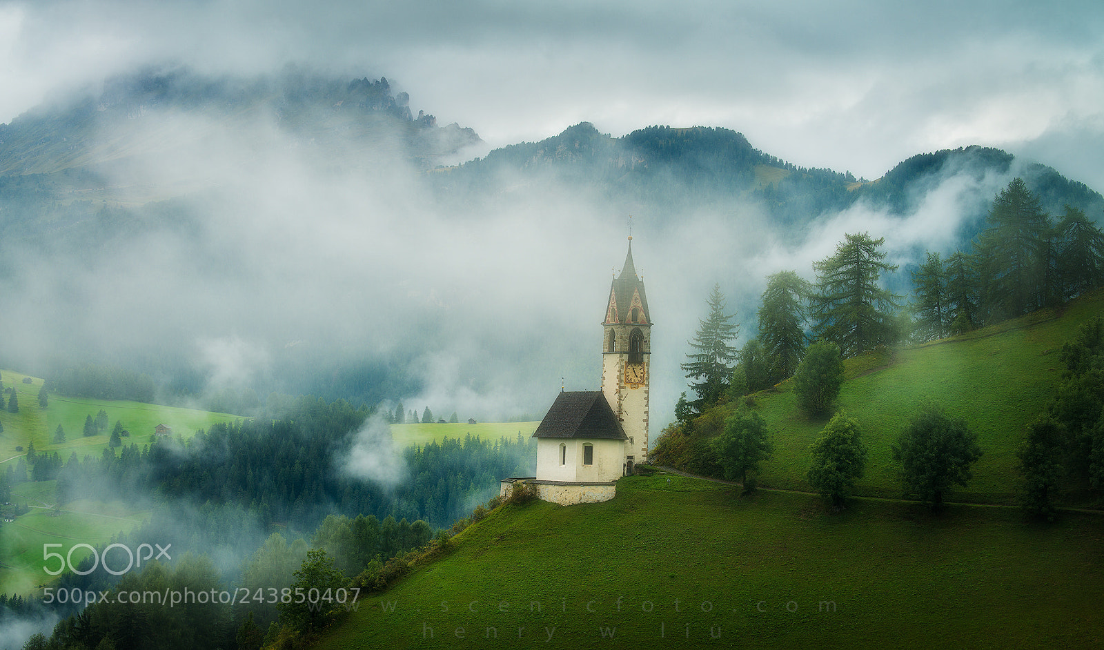 Nikon D800E sample photo. A church in clouds photography