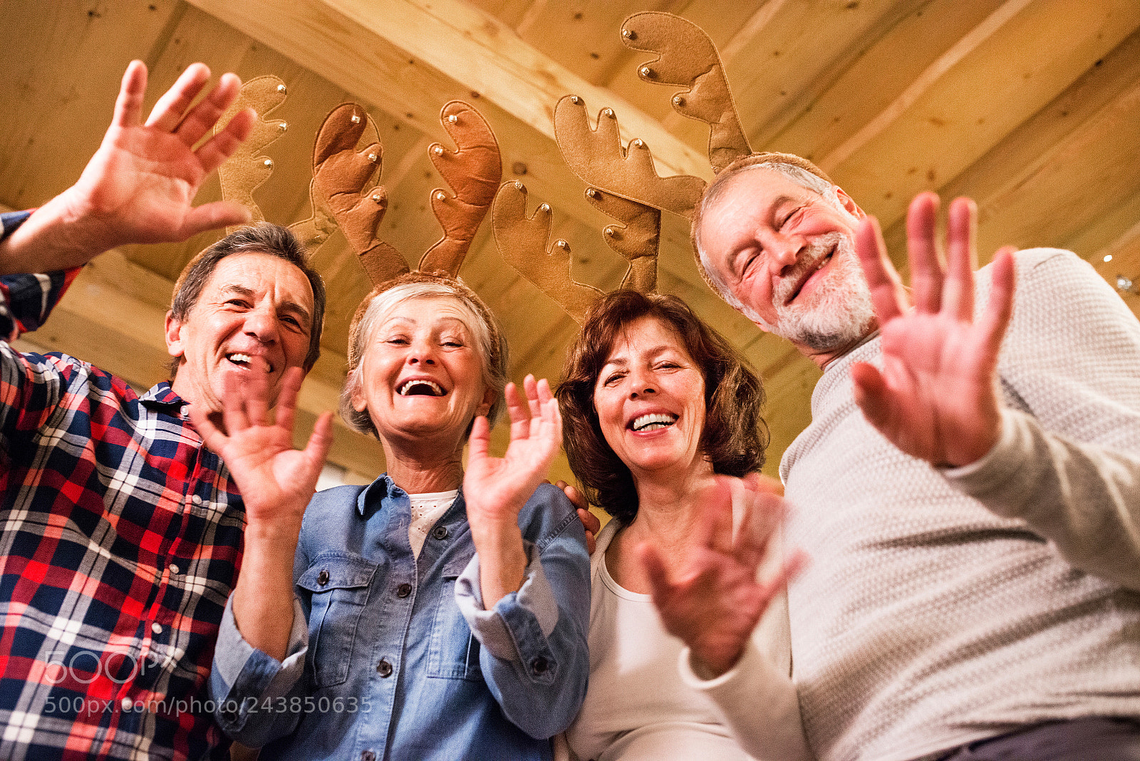 Nikon D800 sample photo. Senior friends with antlers photography