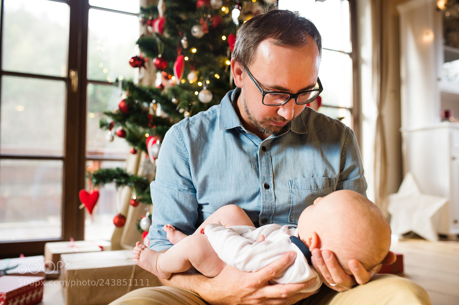 Nikon D4S sample photo. Young father with baby photography