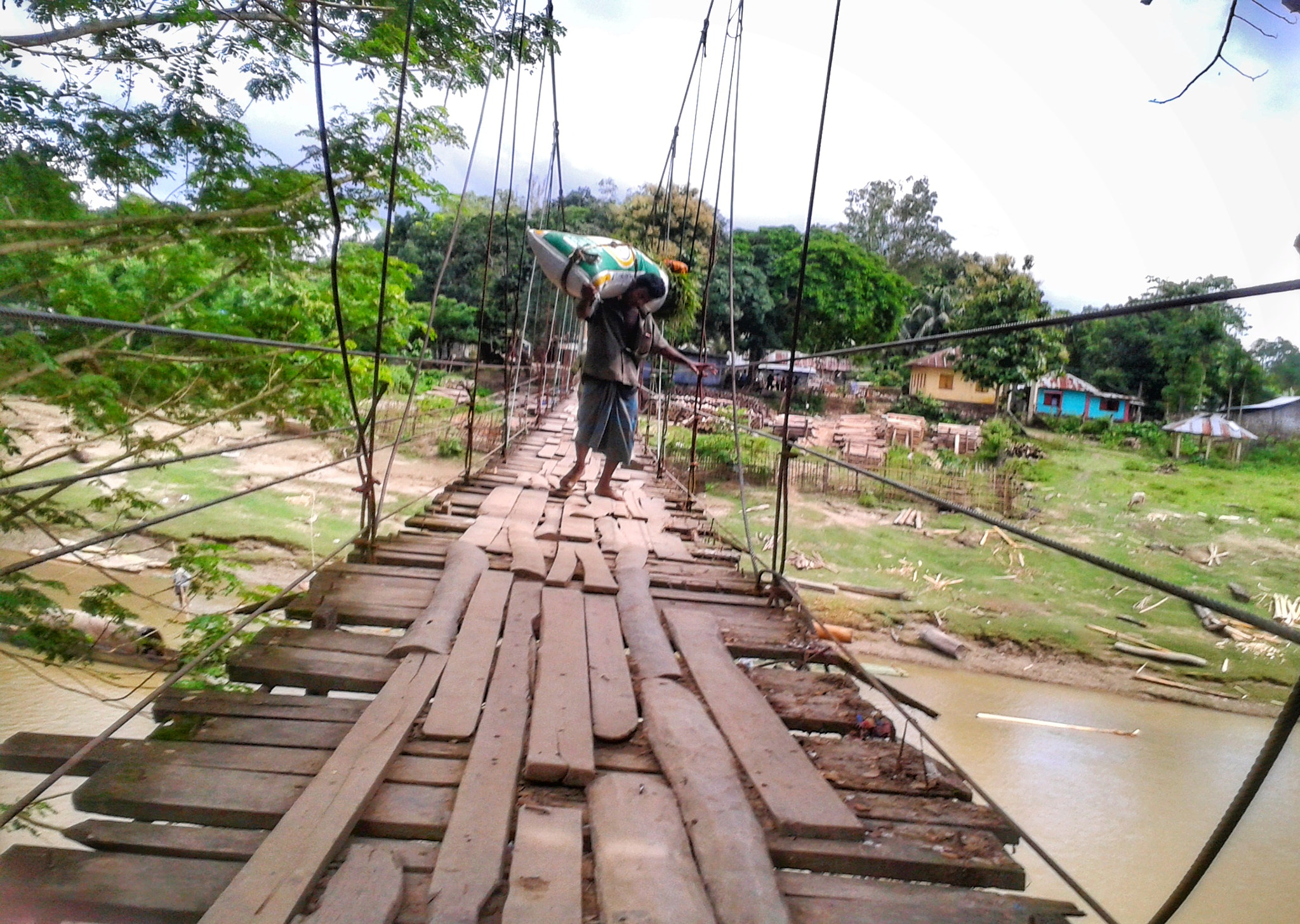 Samsung Galaxy Ace sample photo. The hanging bridge. photography