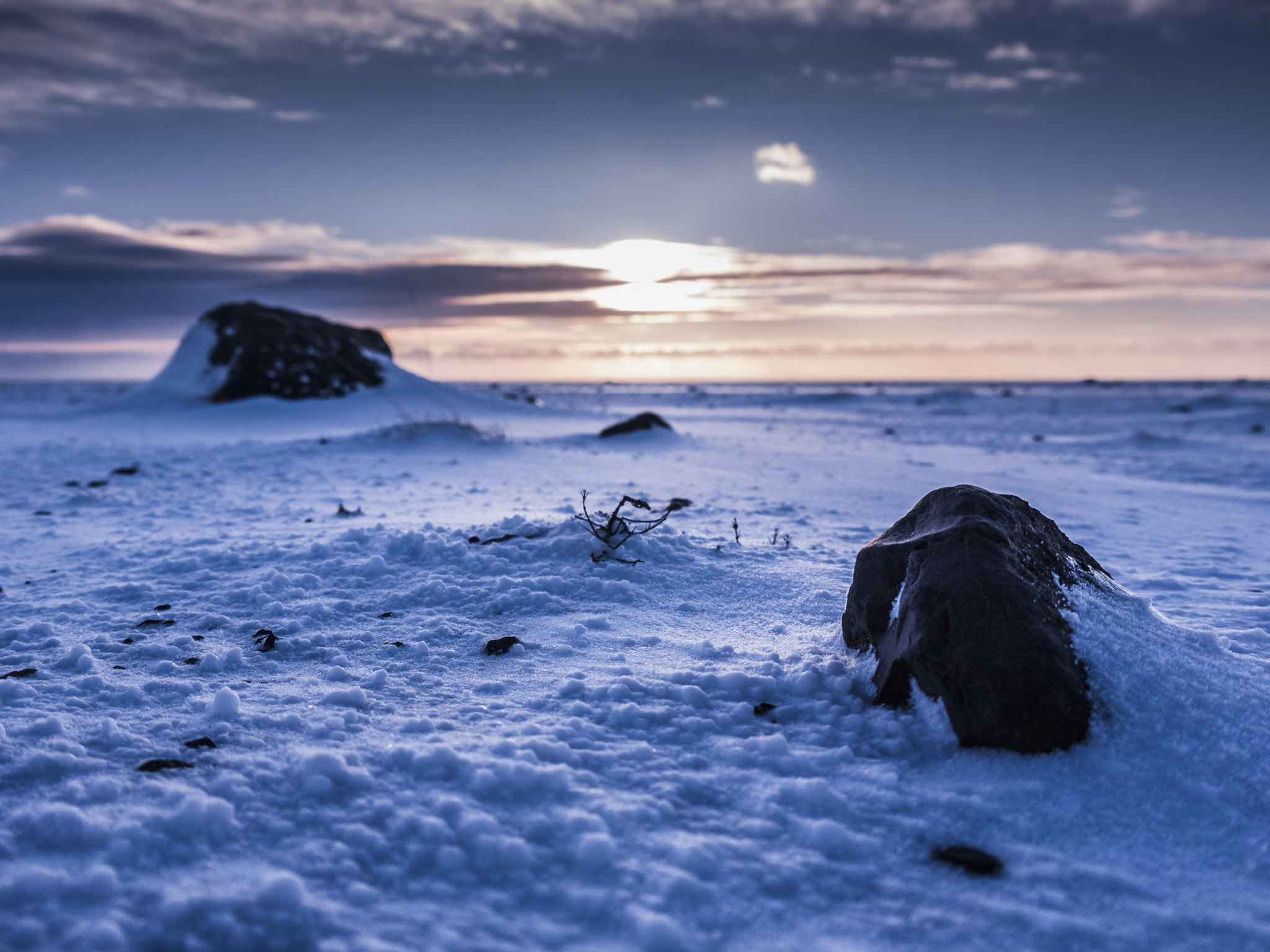 Panasonic Lumix DMC-GF2 sample photo. Frozen rocks photography