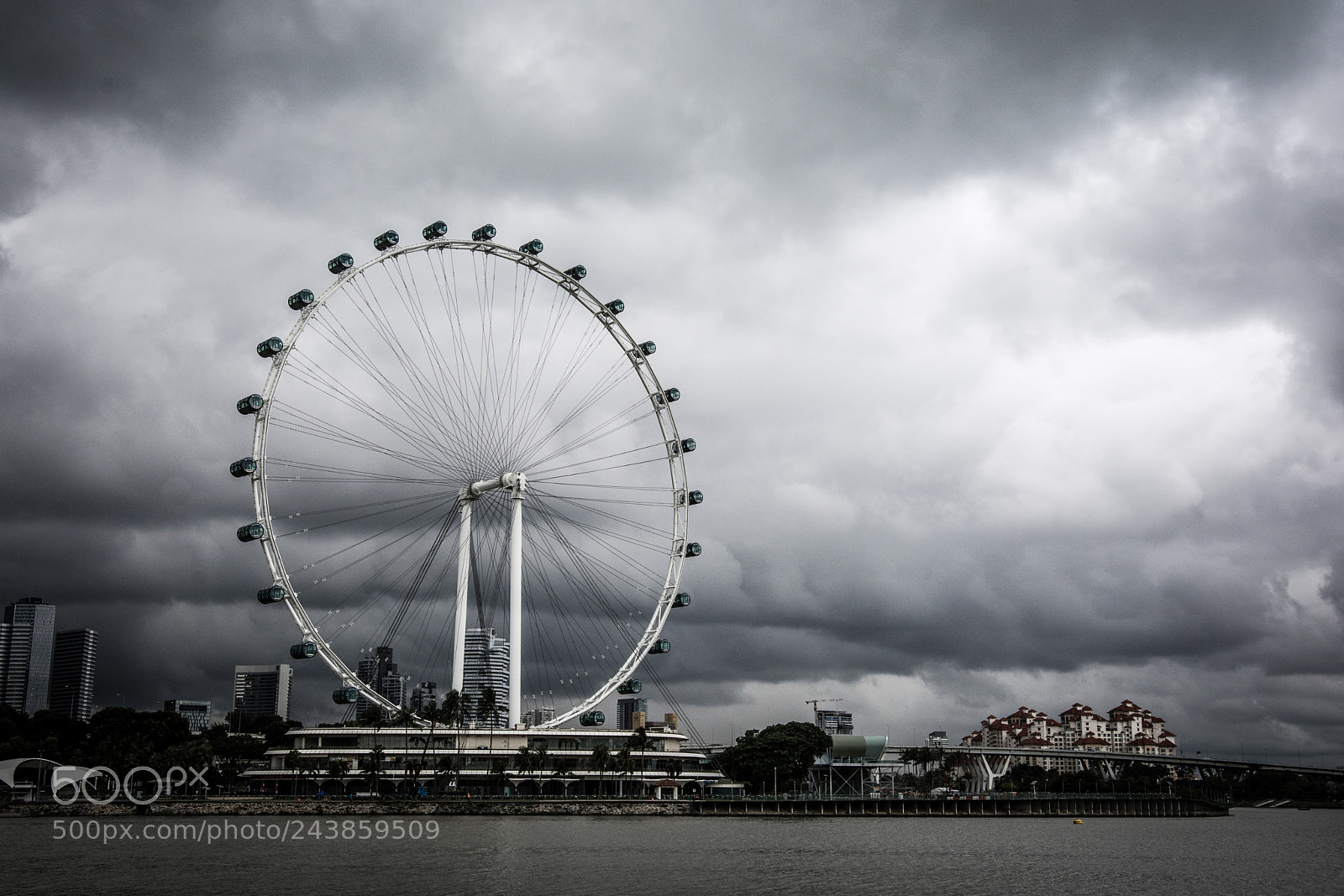 Nikon D7100 sample photo. Singapore flyer photography
