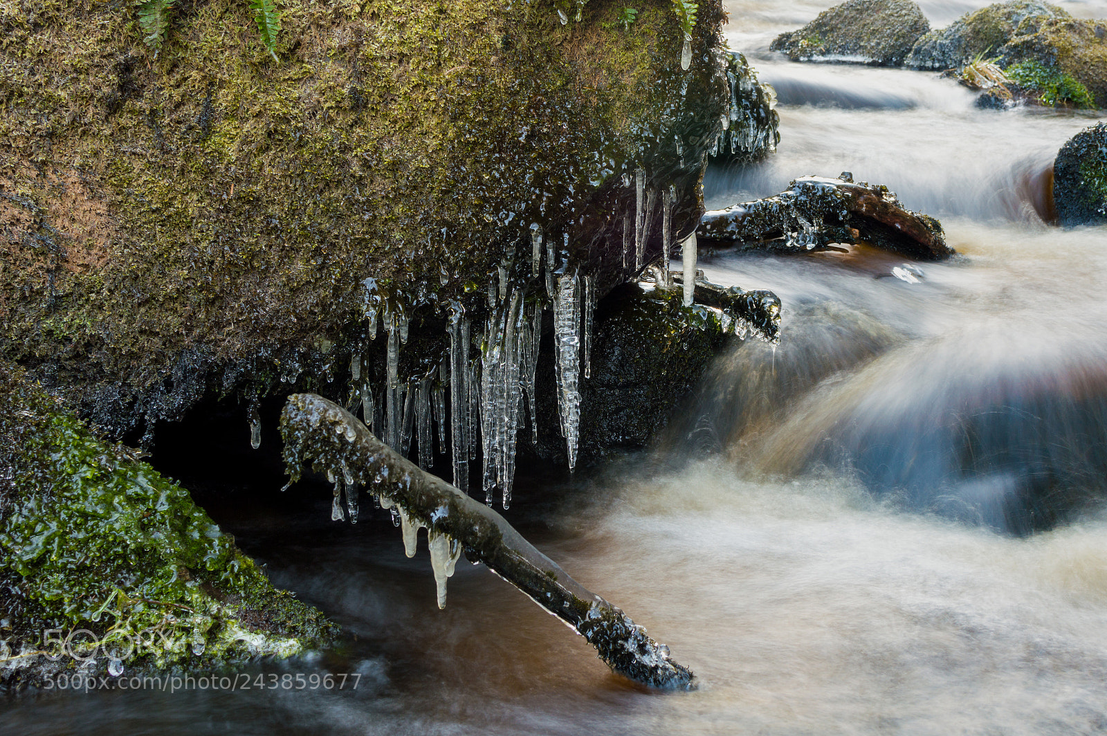 Nikon D3200 sample photo. Icicles at linn jaw photography