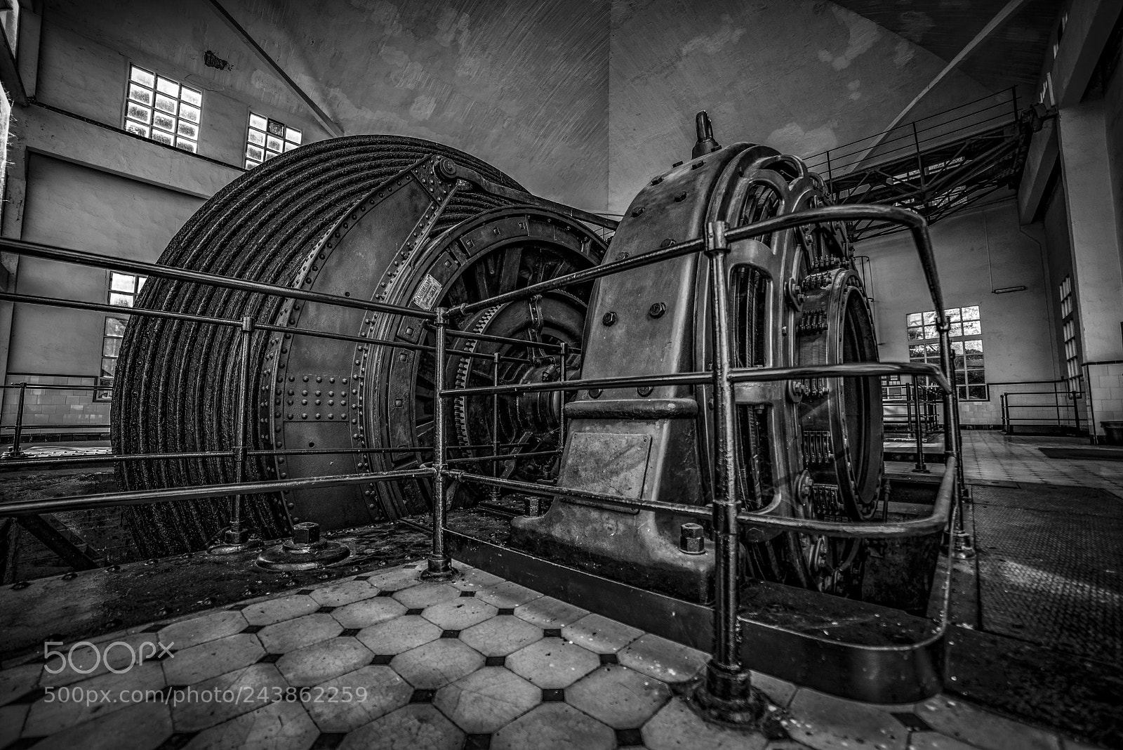 Nikon D610 sample photo. Salt mine elevator cable photography