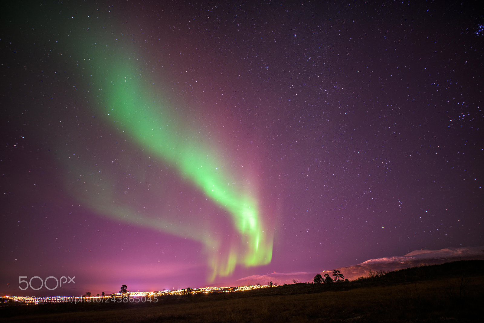 Nikon D810 sample photo. Northern lights photography