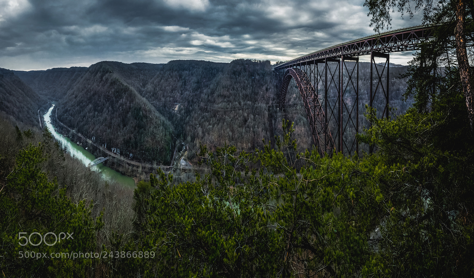 Nikon D5100 sample photo. New river gorge bridge photography