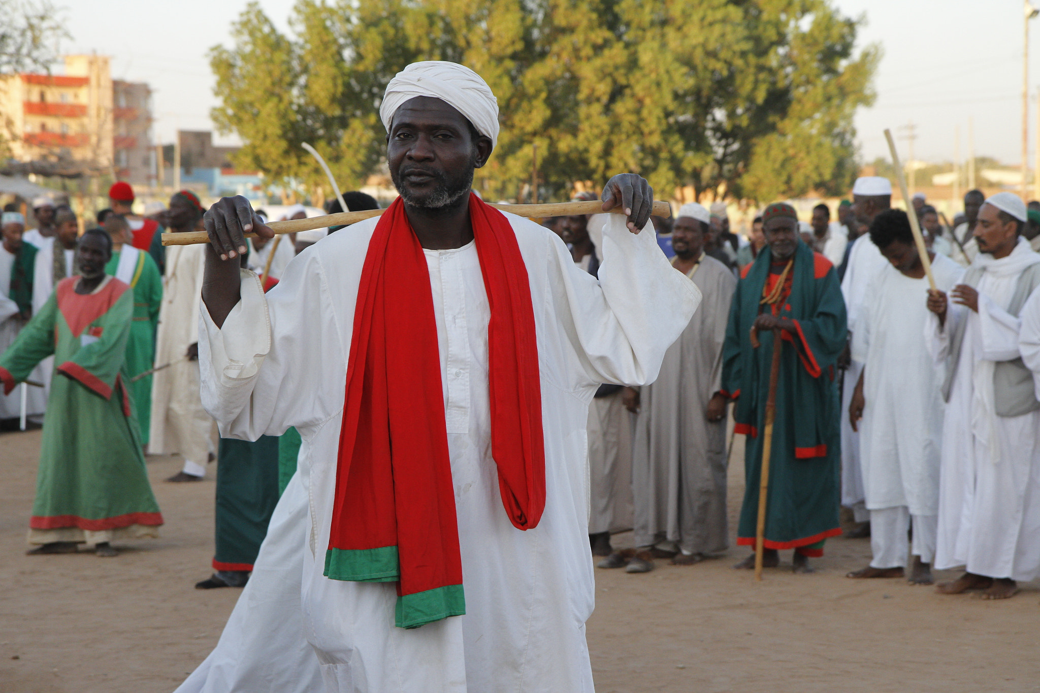 Canon EOS 7D + Canon EF-S 17-55mm F2.8 IS USM sample photo. Qadiriyah dervish with a stick photography