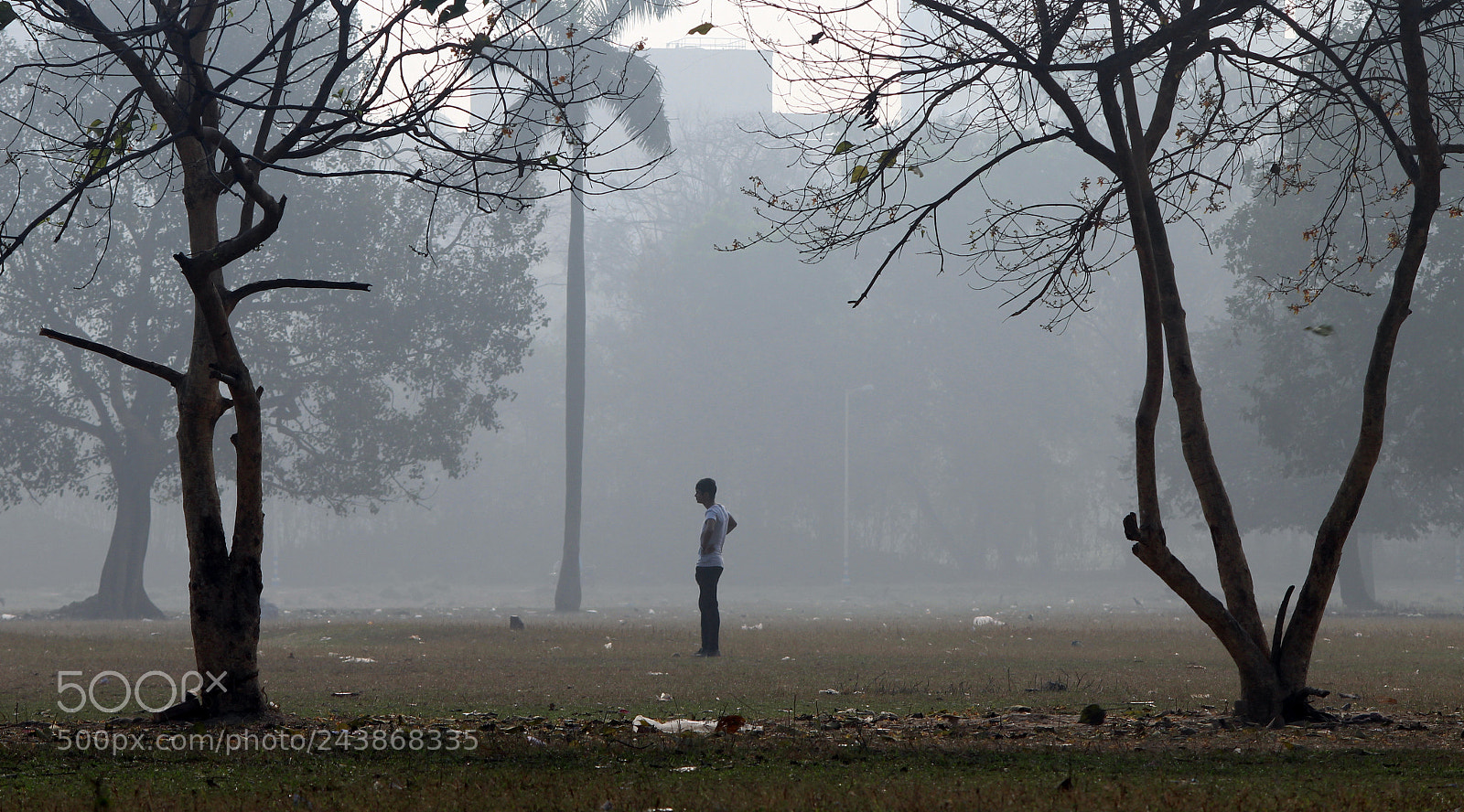 Canon EF-S 55-250mm F4-5.6 IS II sample photo. Lonely man photography