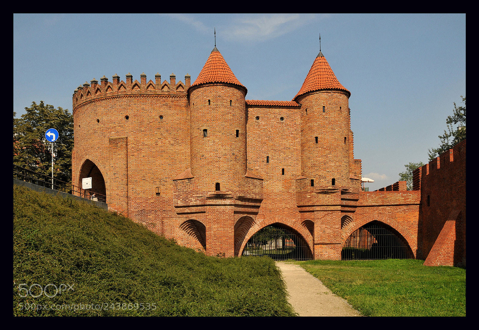 Nikon D300 sample photo. Barbican of warsaw photography