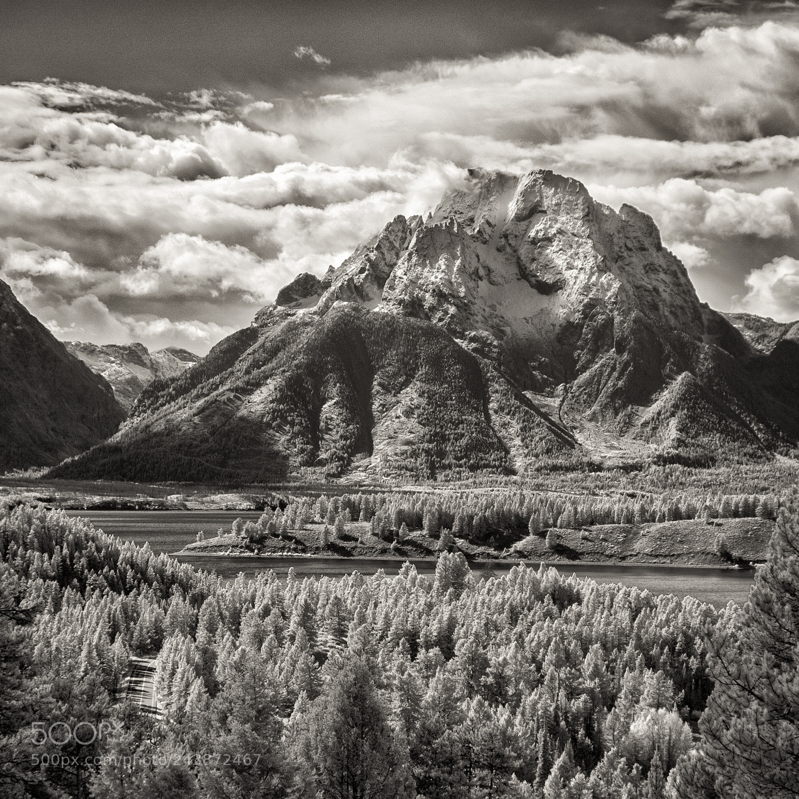 Nikon D50 sample photo. Mt. moran, grand teton photography