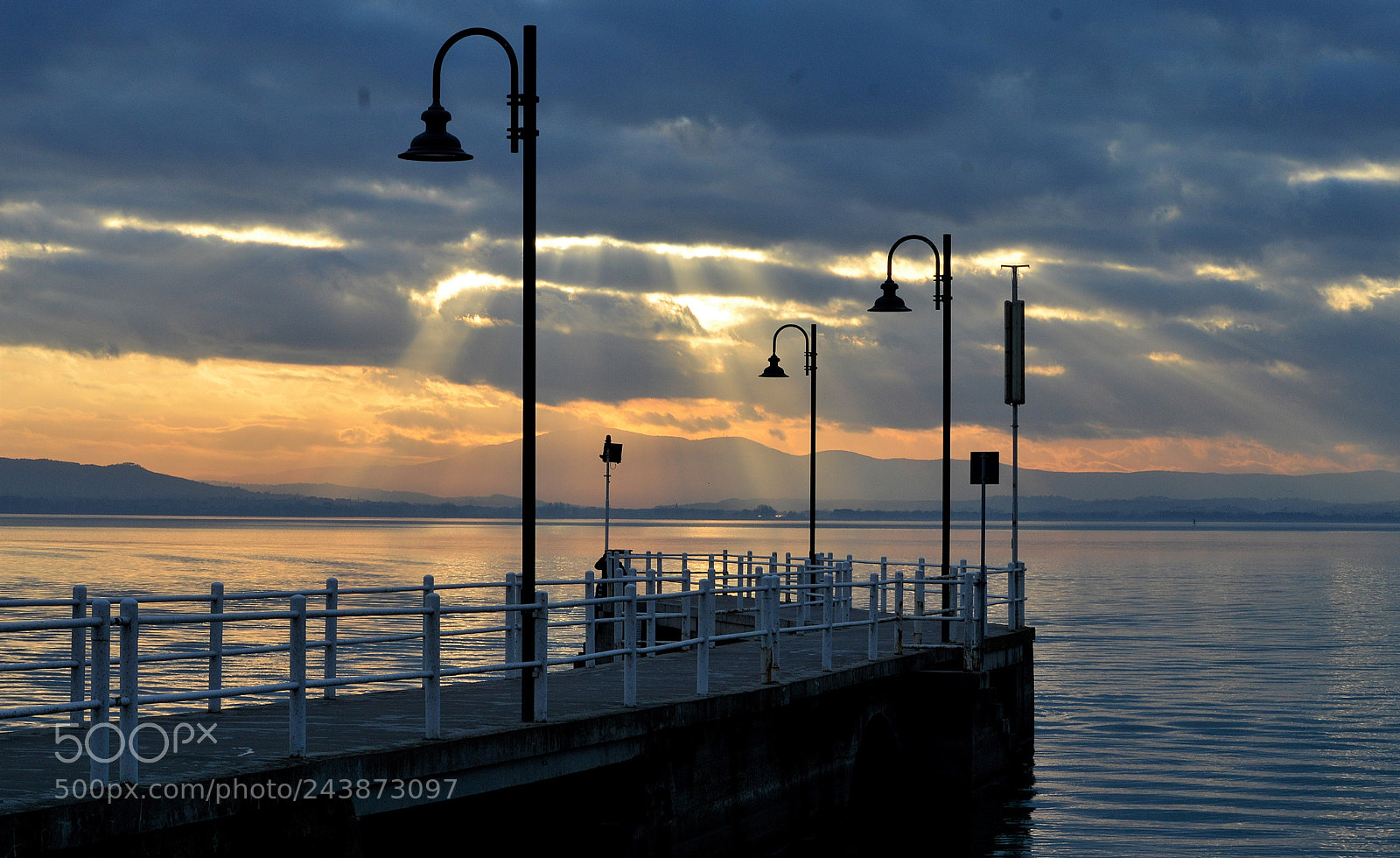Nikon D3200 sample photo. Lights on the pier photography