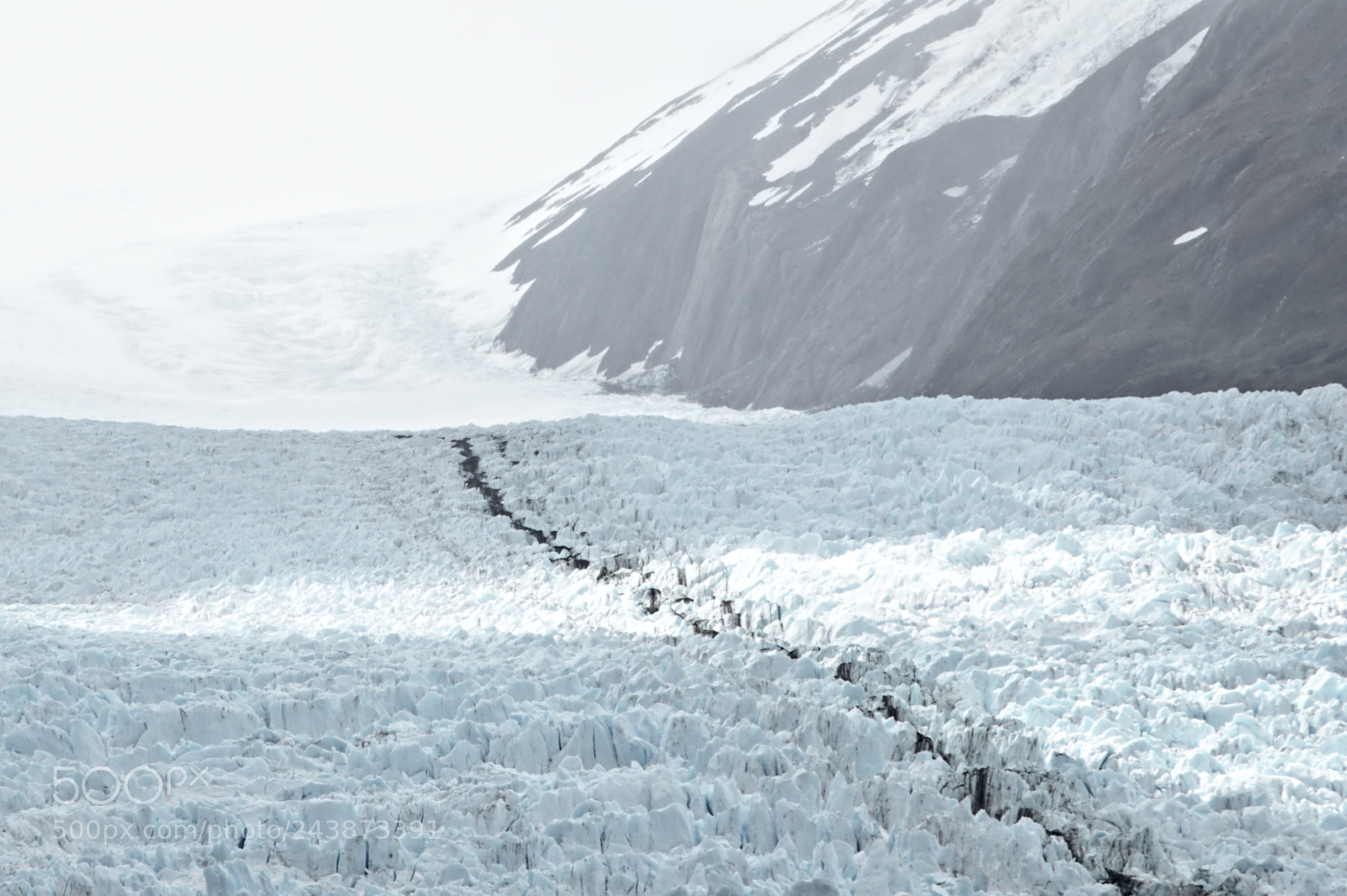 Nikon D3200 sample photo. Glacier fracture photography