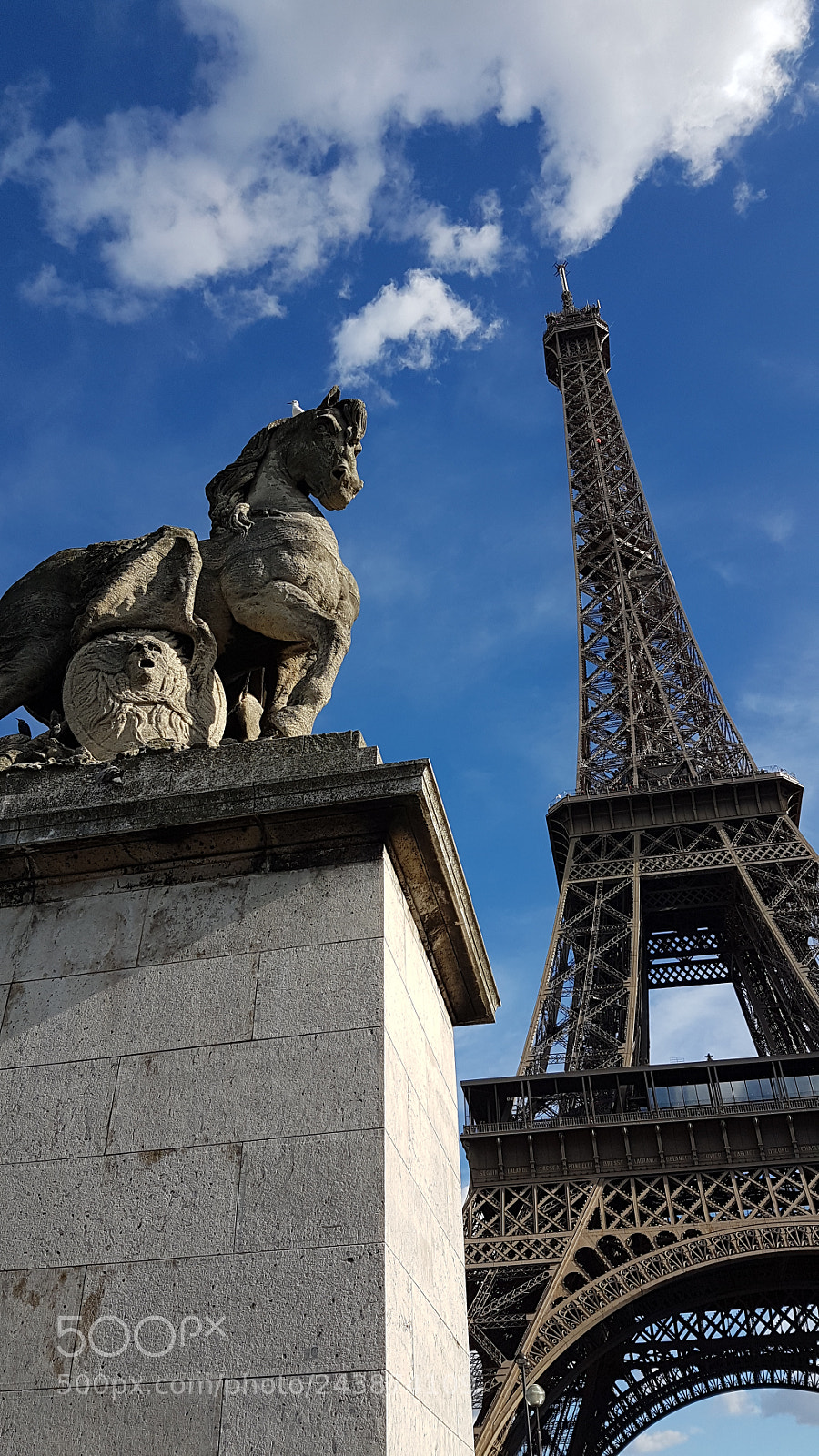 Samsung Galaxy S7 Edge sample photo. Horse and eiffel tower photography