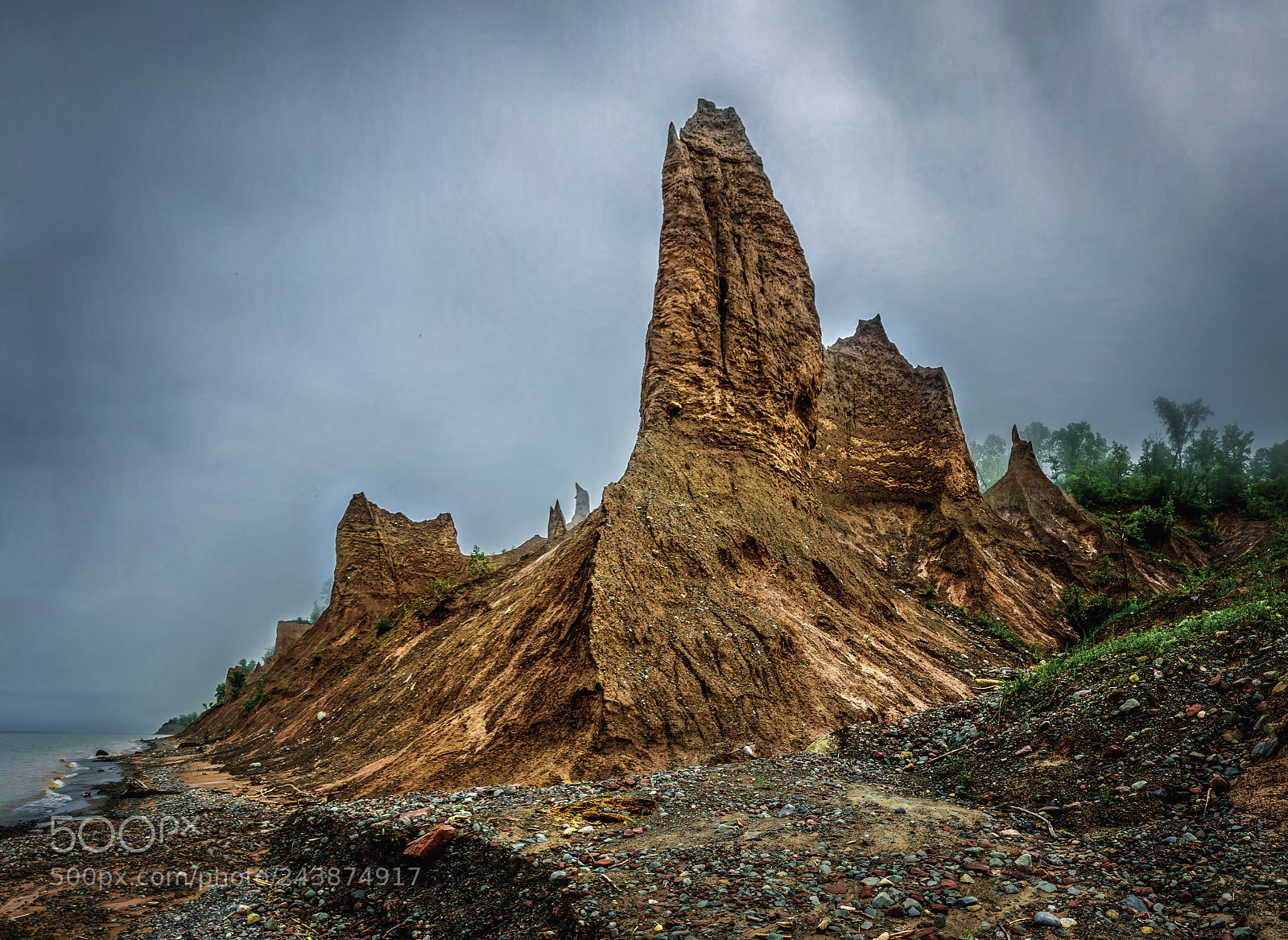Nikon D5100 sample photo. Chimney bluffs photography