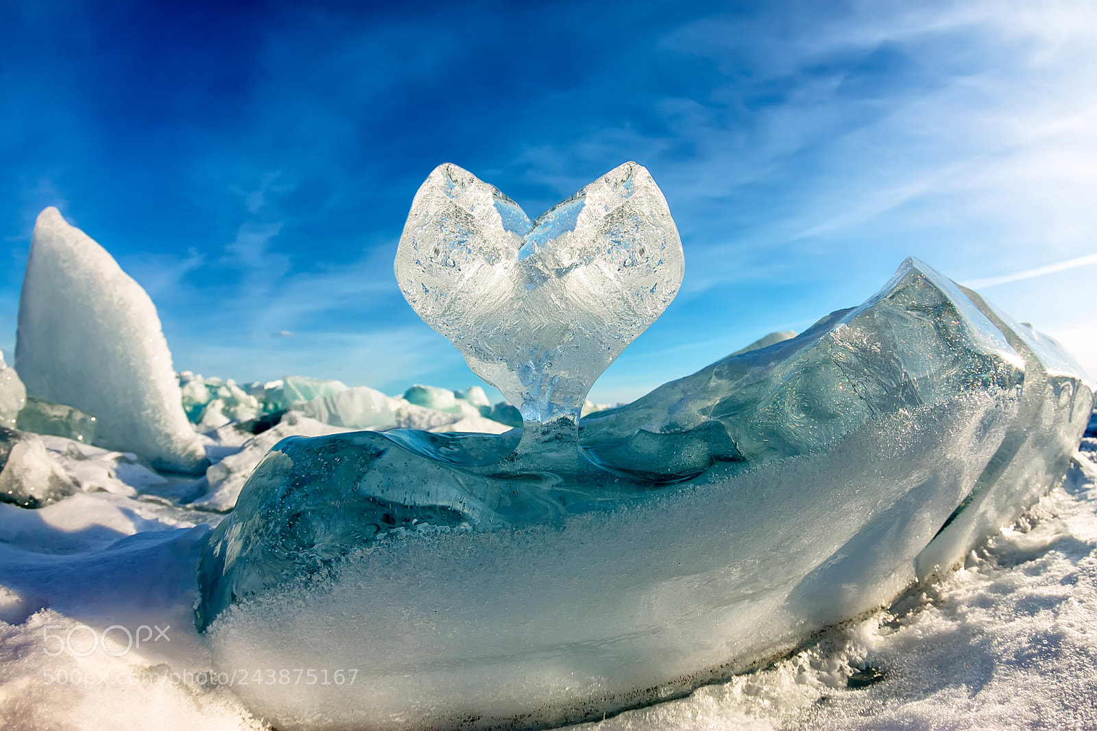 Canon EOS 1100D (EOS Rebel T3 / EOS Kiss X50) sample photo. Icy heart in hummock photography