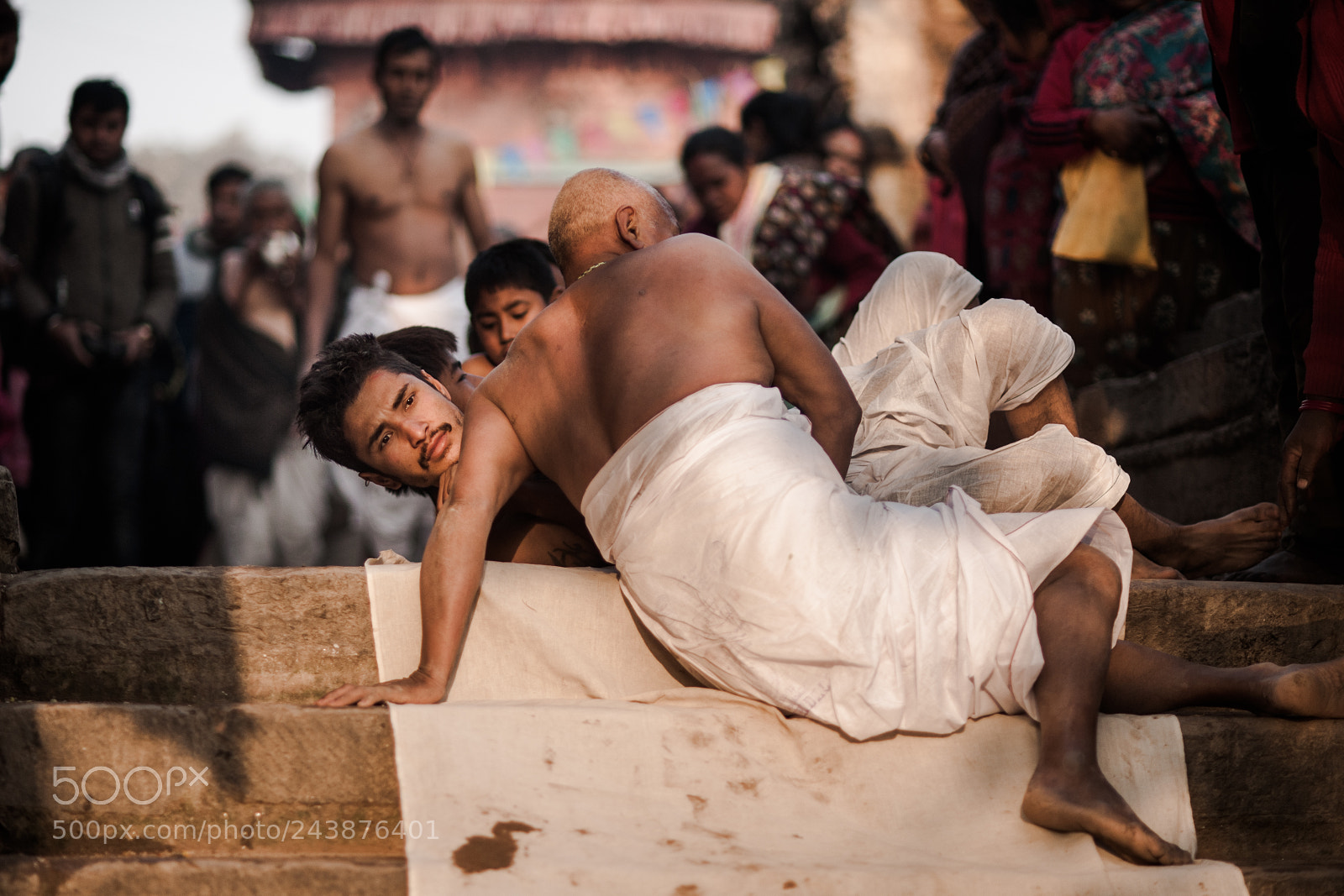 Nikon D700 sample photo. Devotees rolling on ground photography