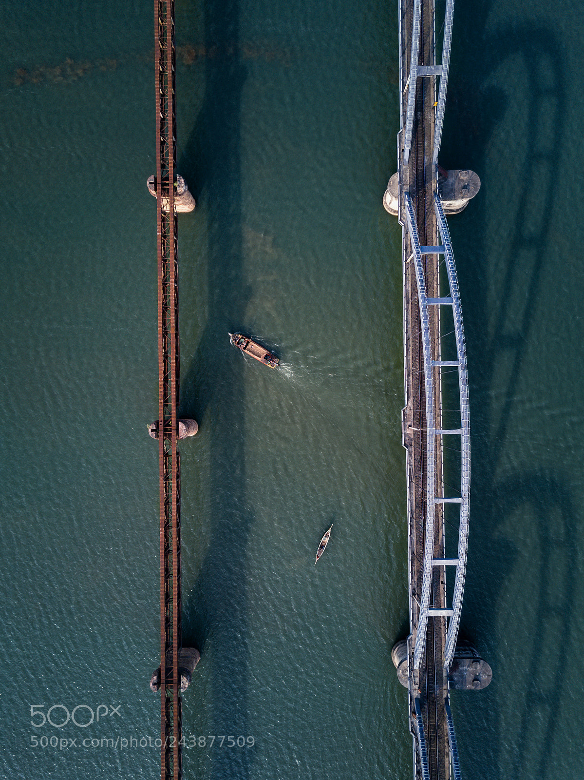 DJI FC220 sample photo. Bridges,boats and shadows! photography