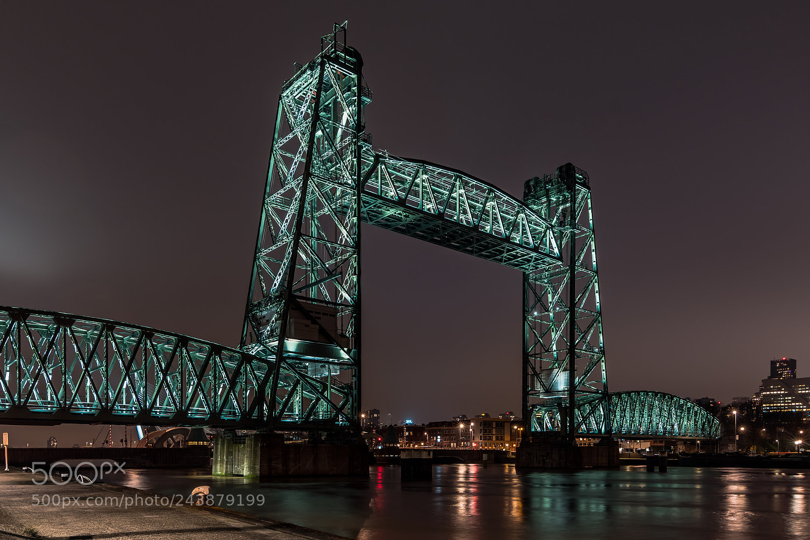 Nikon D500 sample photo. Rotterdam by night photography