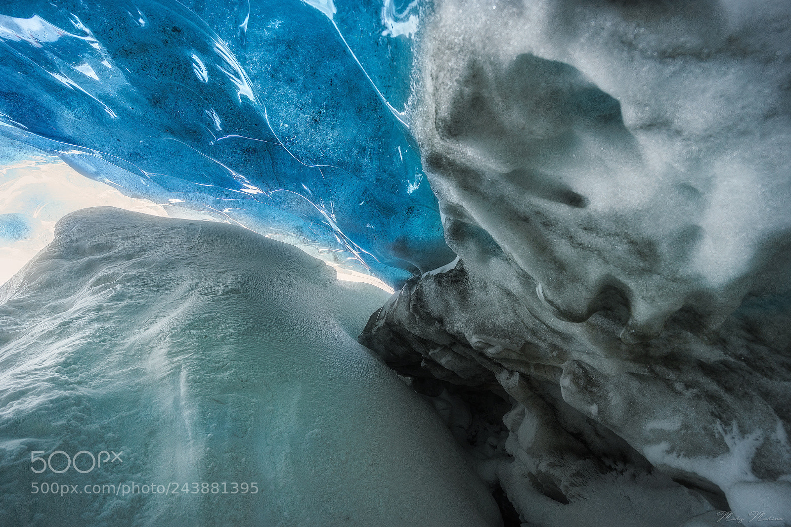 Sony a7 sample photo. Inside the ice photography