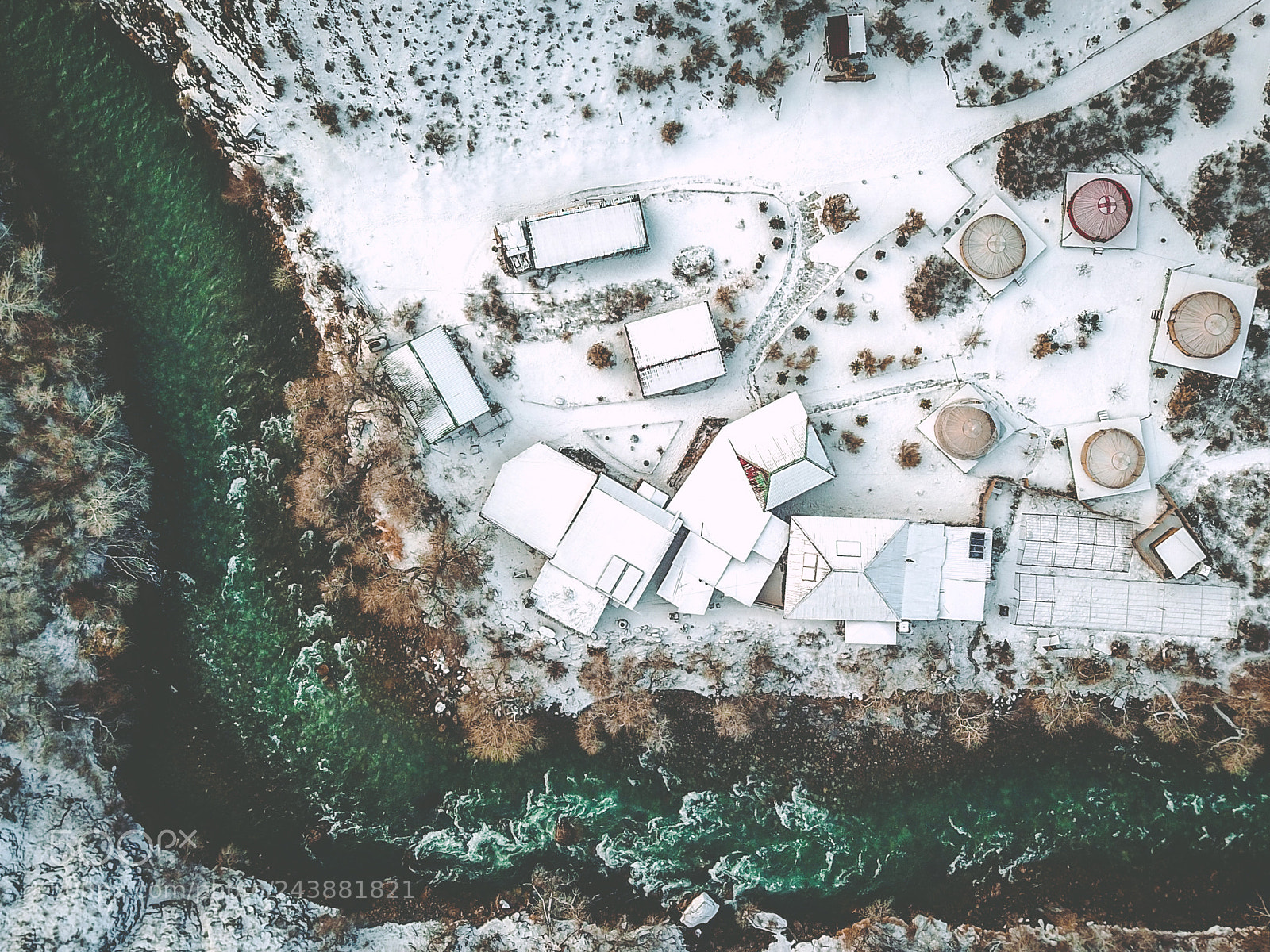DJI FC220 sample photo. Canyon river photography