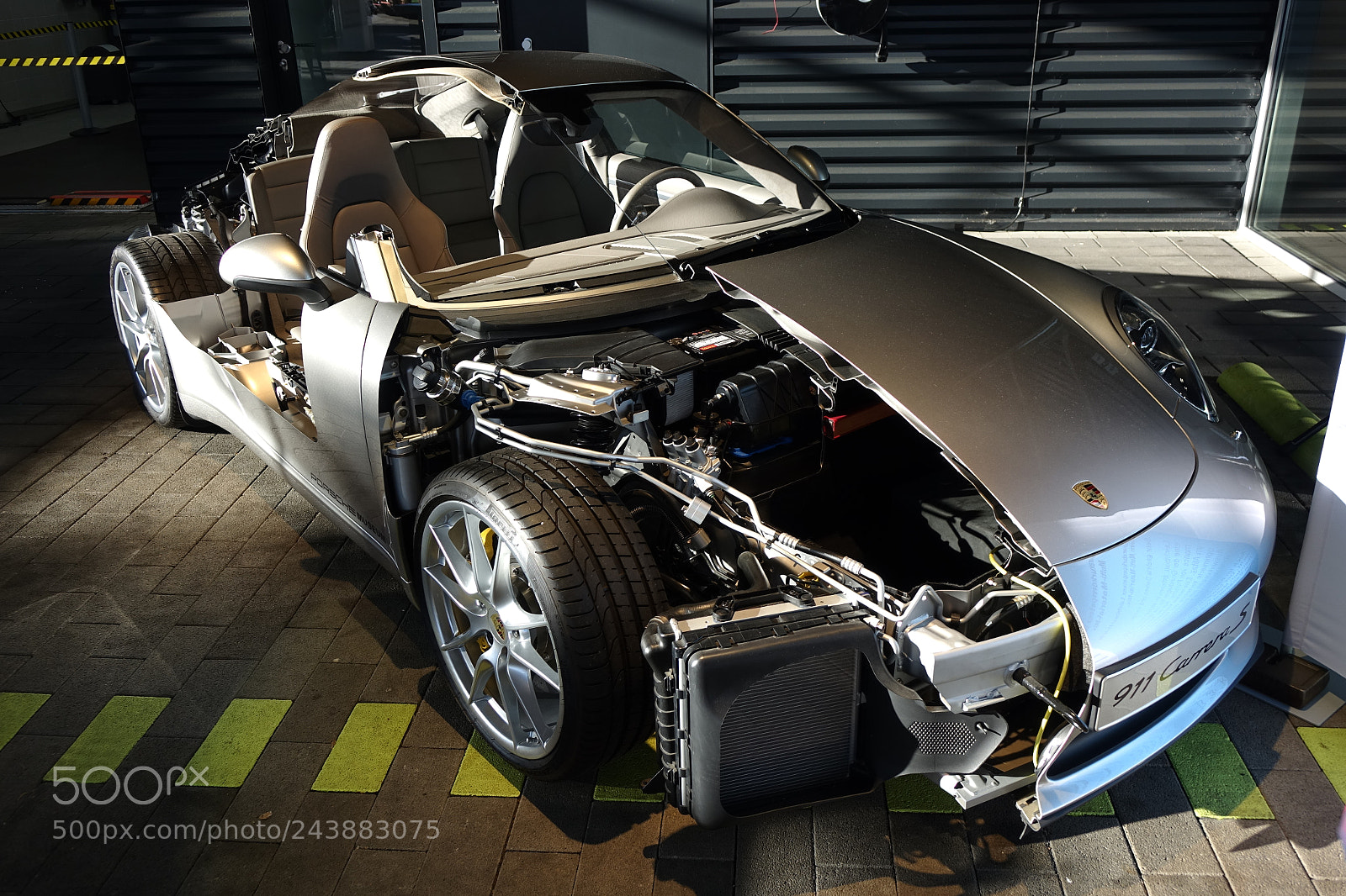 Sony Cyber-shot DSC-RX10 sample photo. Cut open porsche 911 photography