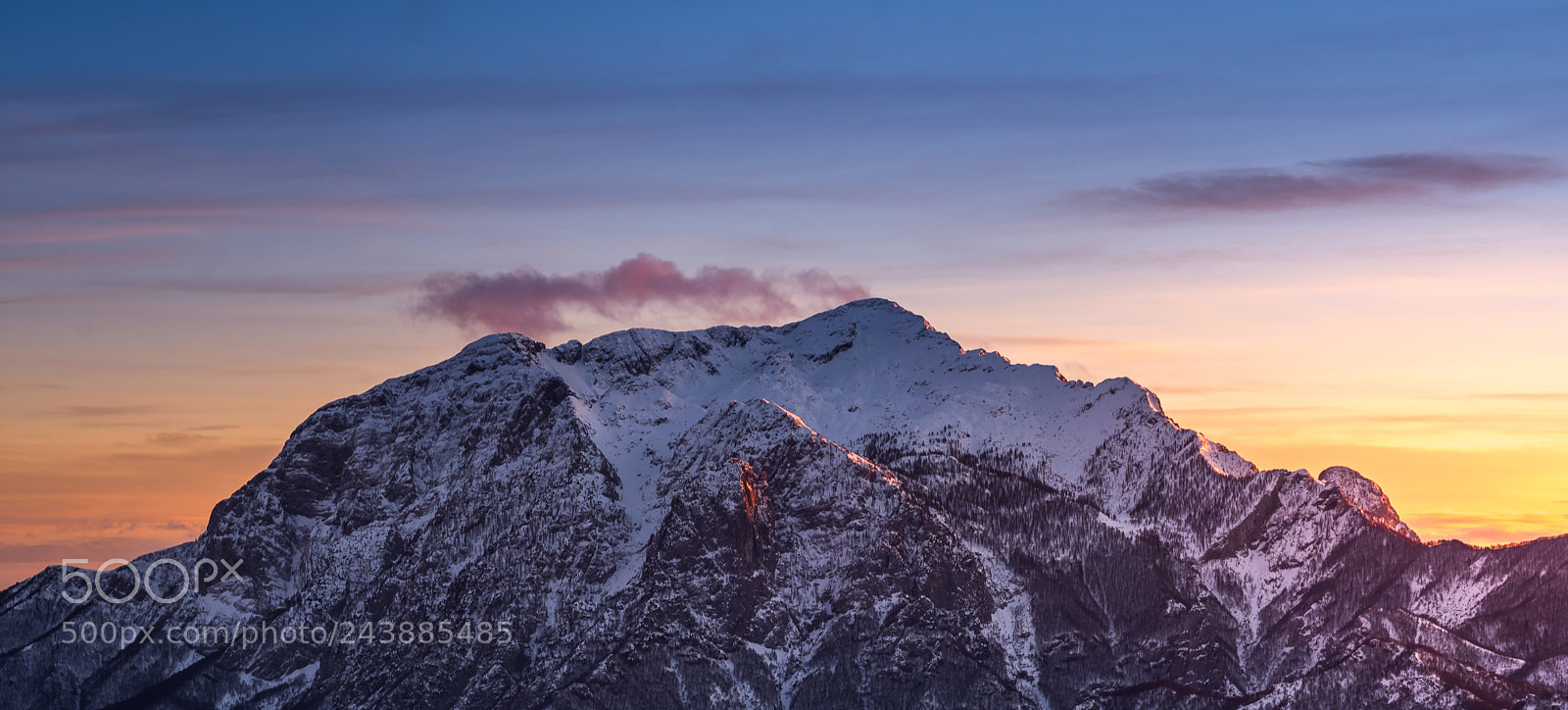 Nikon D7200 sample photo. "la grigna" at sunset photography