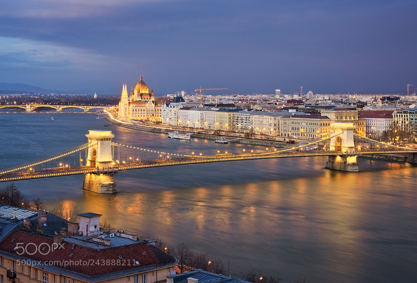 Nikon D610 sample photo. The chain bridge photography