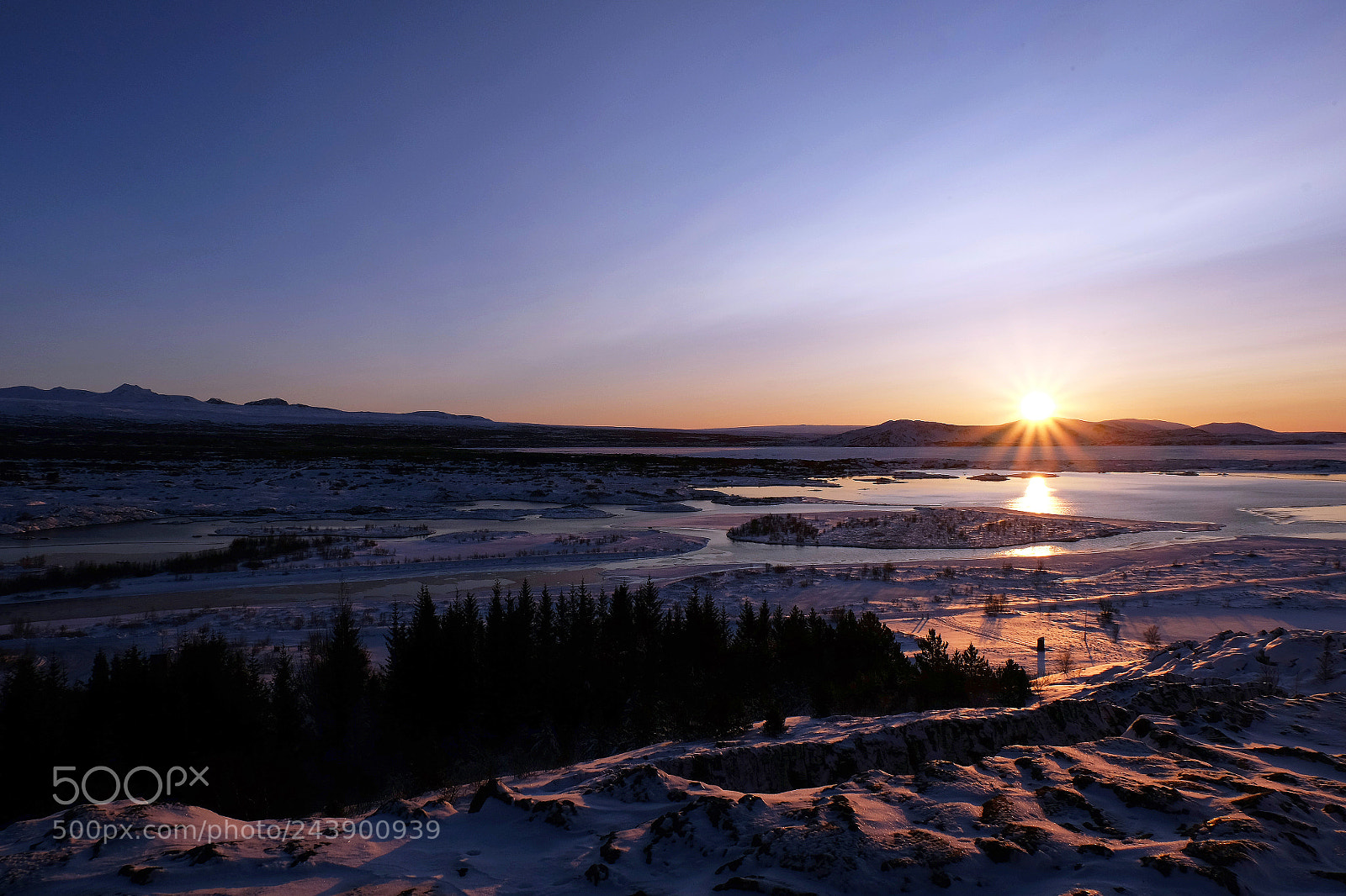 Fujifilm X-M1 sample photo. Sunset in thingvellir, iceland photography