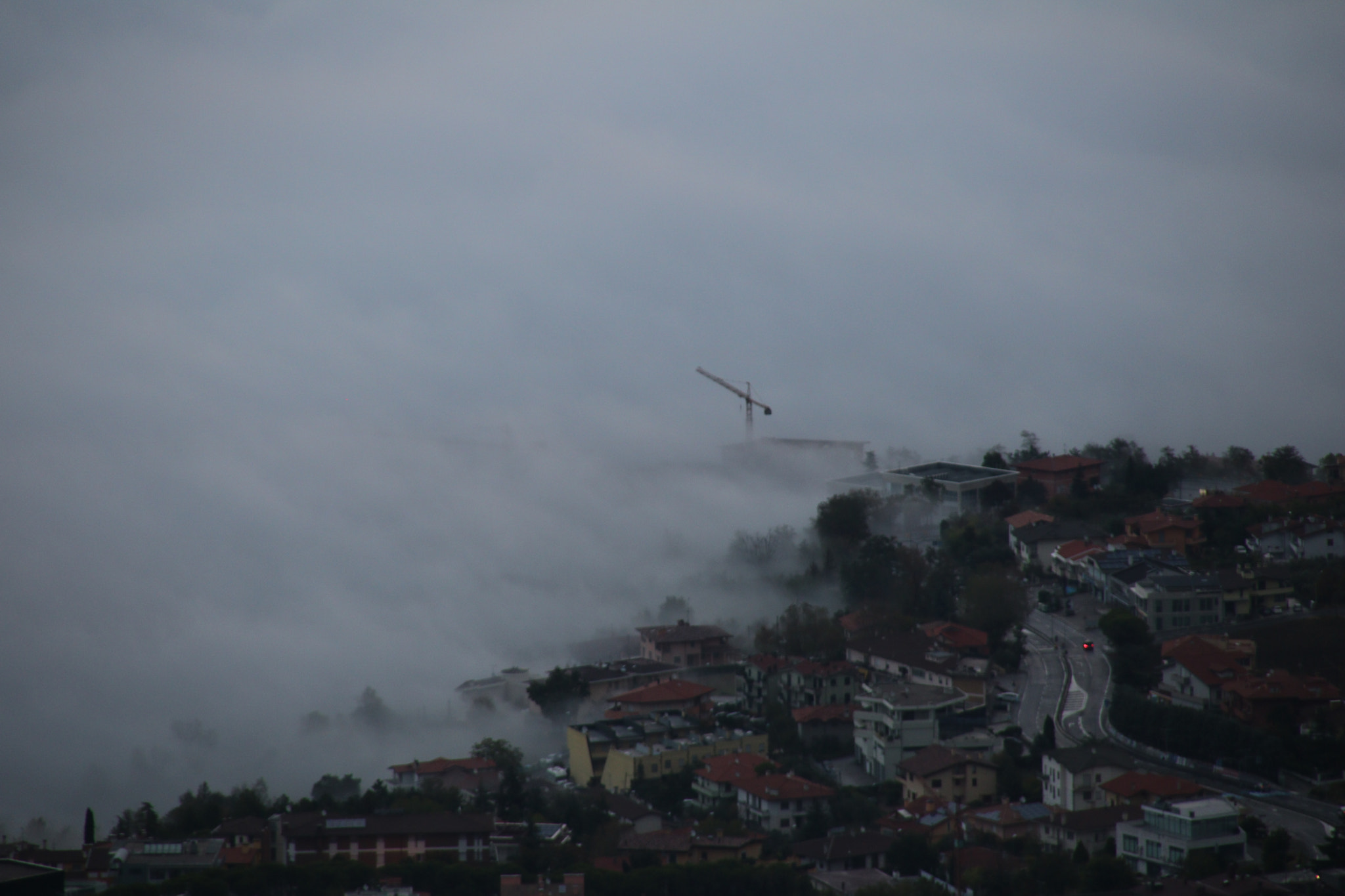 Sigma 18-200mm f/3.5-6.3 DC OS sample photo. Building upon fog photography