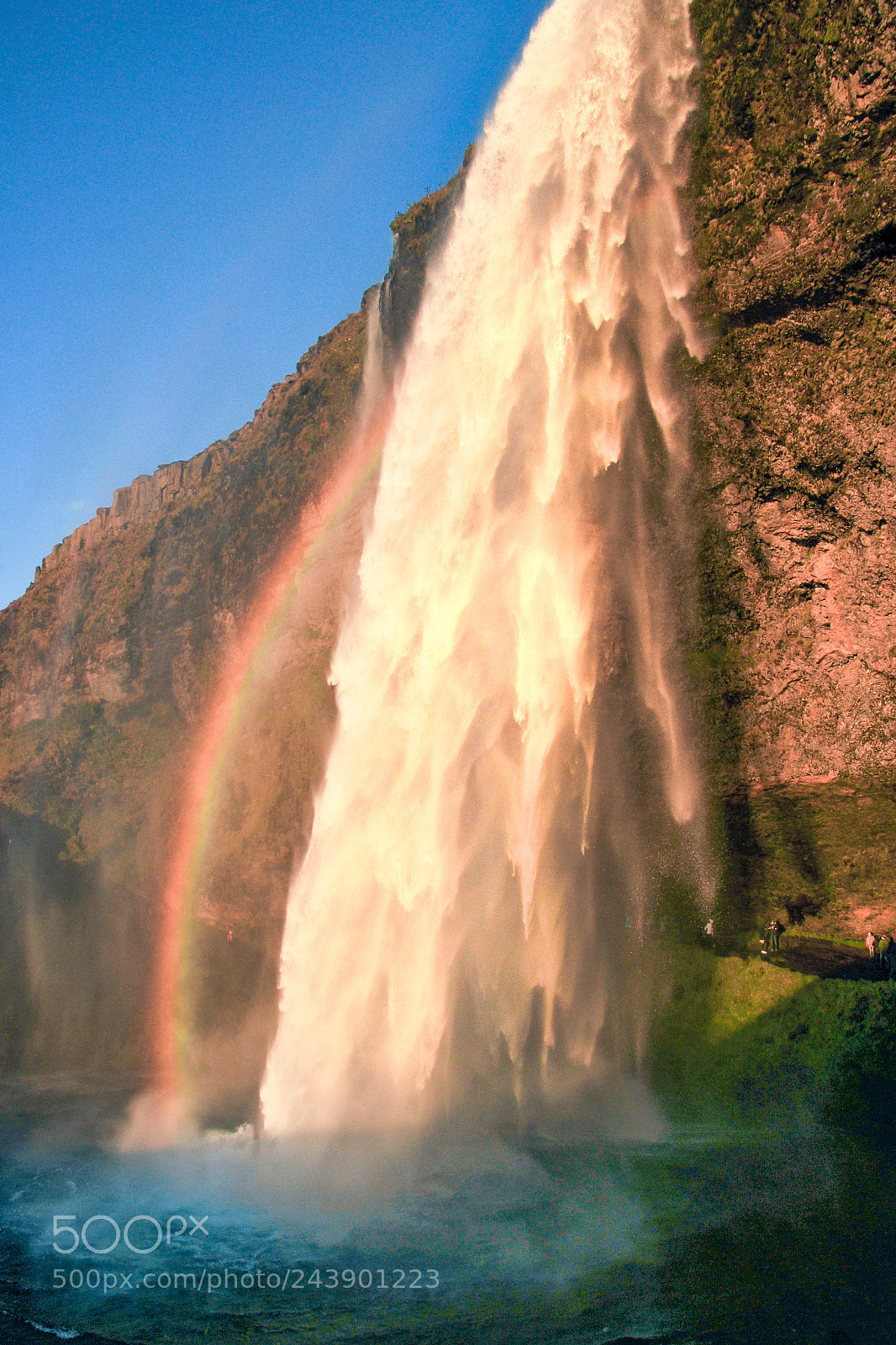 Nikon D300S sample photo. Sunset at seljalandsfoss photography