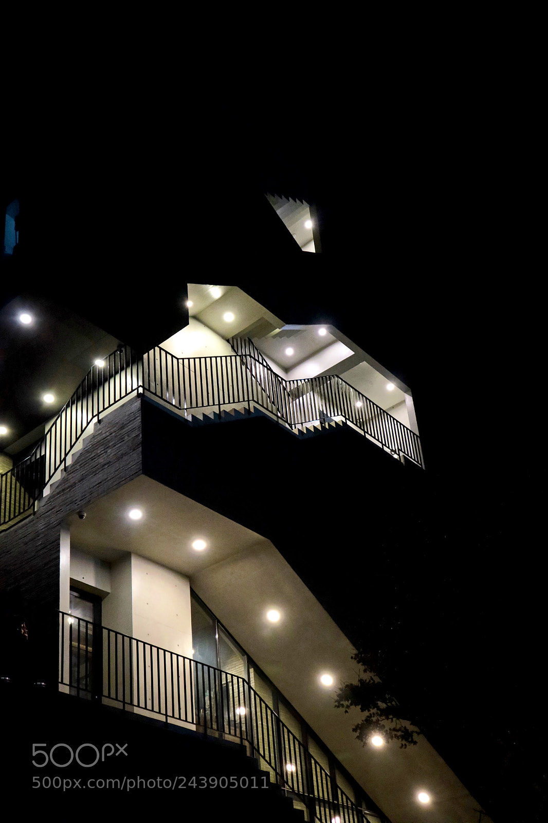 Canon EOS M3 sample photo. Dark stair photography