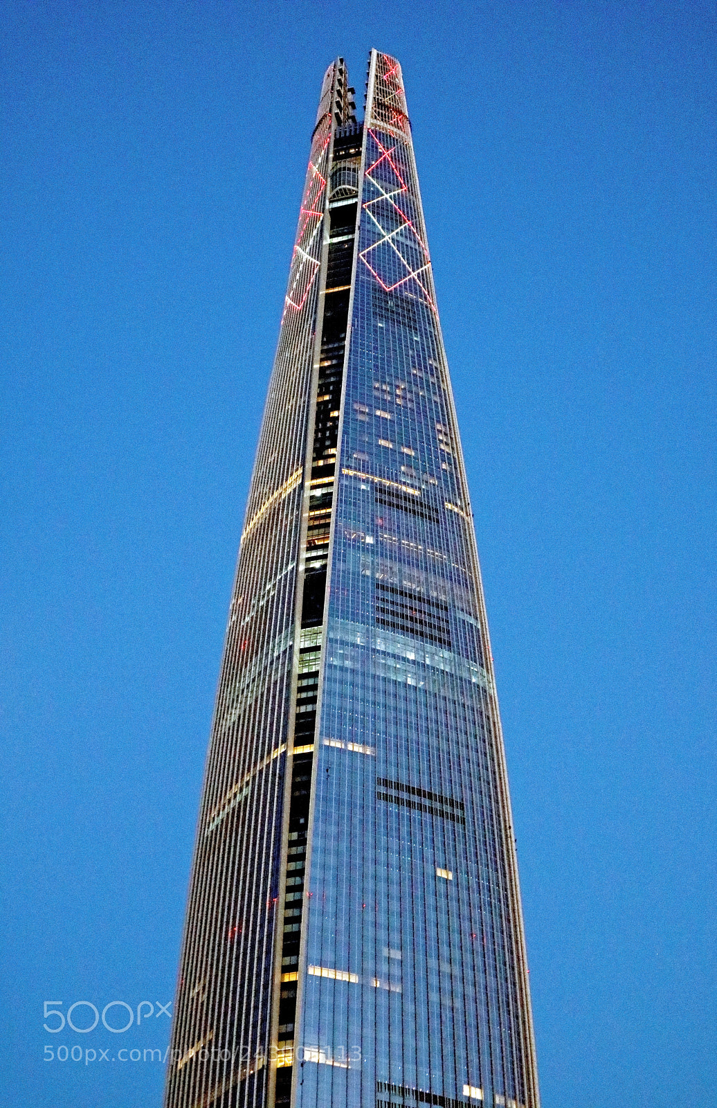 Canon EOS M3 sample photo. Jamsil tower light photography