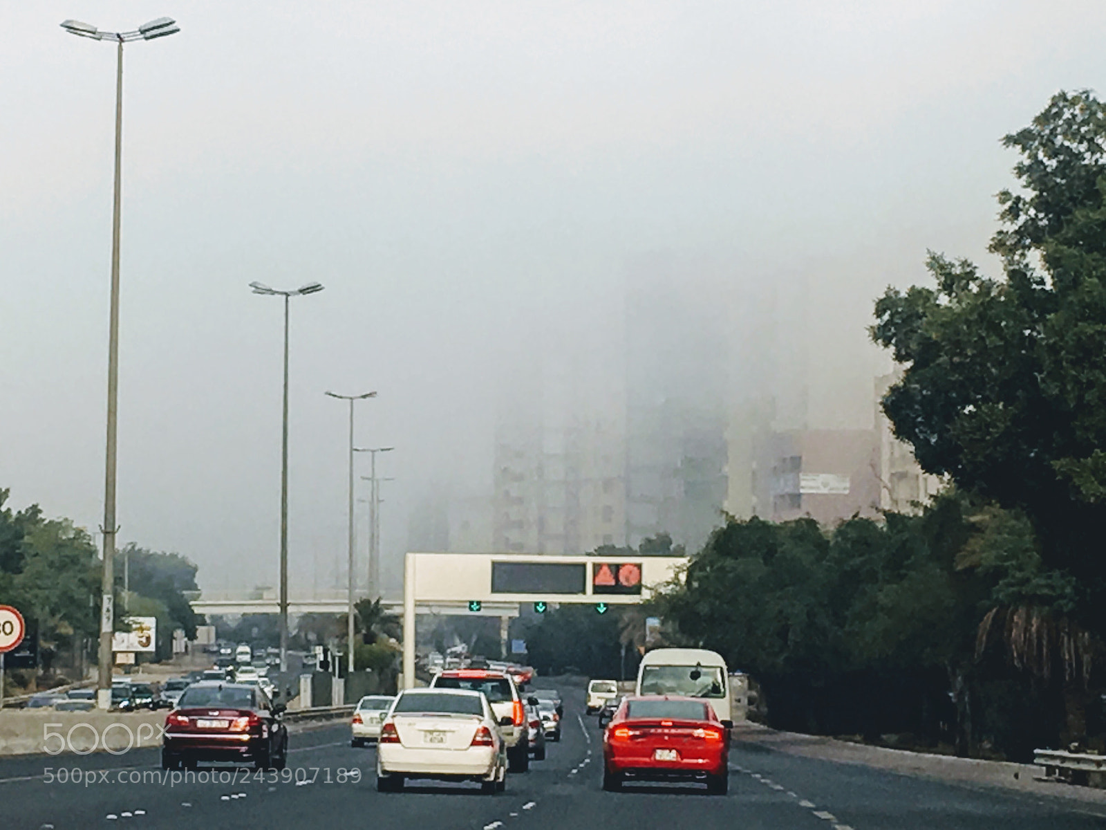 Apple iPhone 6s Plus sample photo. The first fog kuwait photography