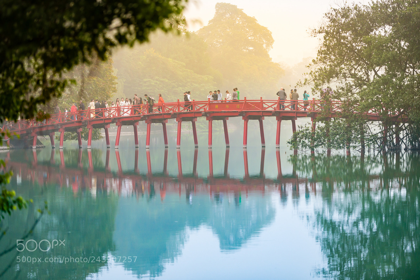 Nikon D800 sample photo. Bridge with people in photography