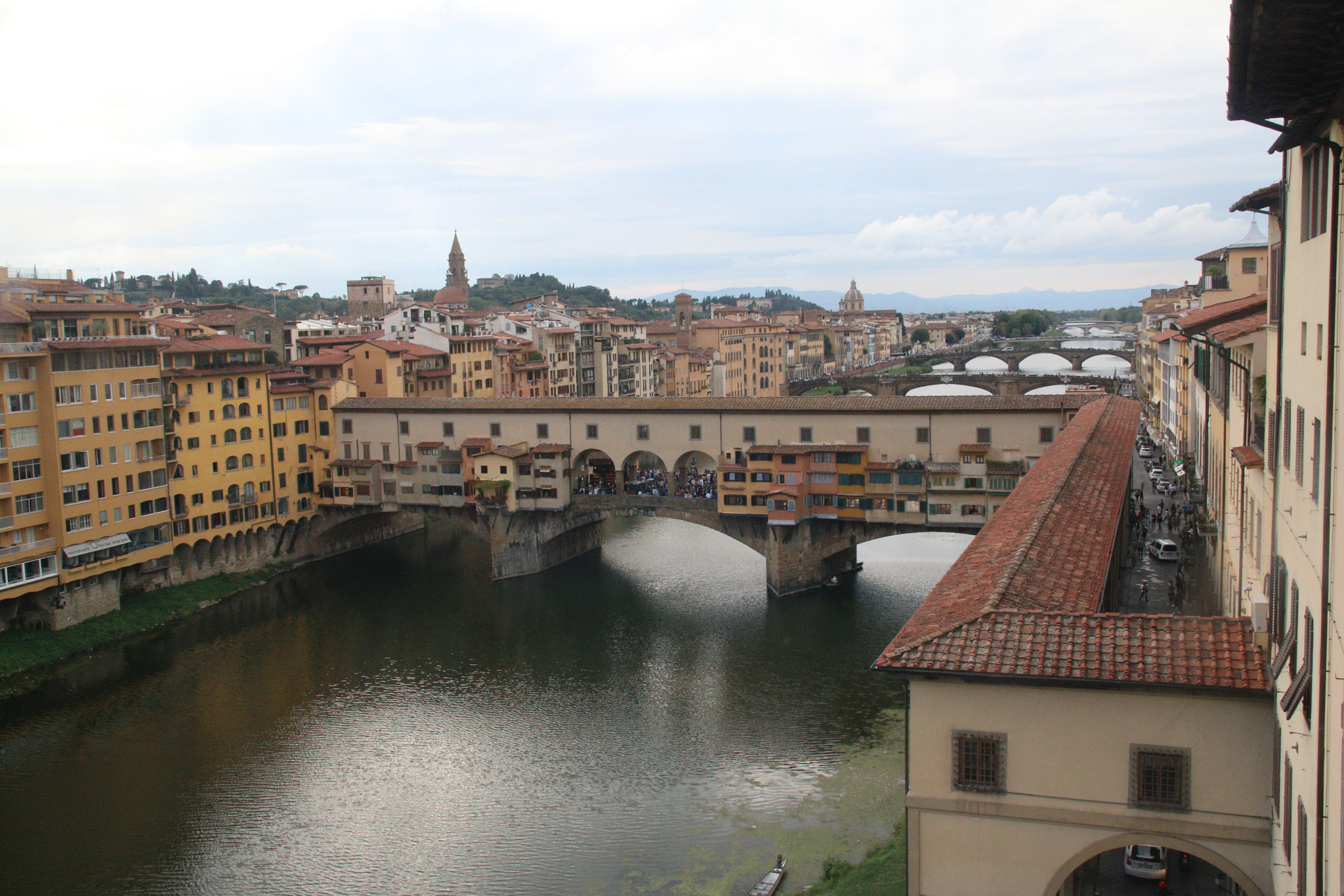 Canon EOS 760D (EOS Rebel T6s / EOS 8000D) + Sigma 18-200mm f/3.5-6.3 DC OS sample photo. Ponte veccio and the arno photography