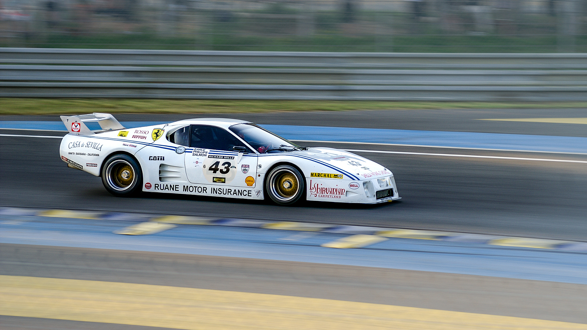 KONICA MINOLTA DYNAX 5D sample photo. Ferrari 512 bb lm (1981) - le mans classic 2010 photography