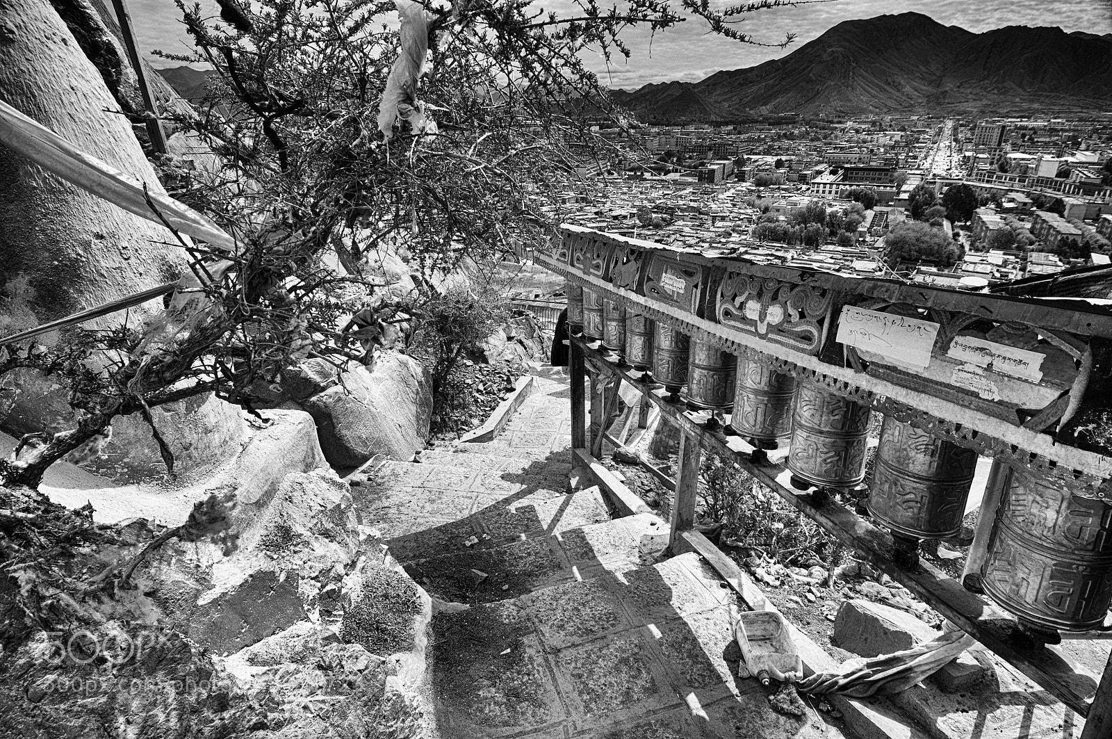 Nikon D90 sample photo. Tibet chemin de prieres photography