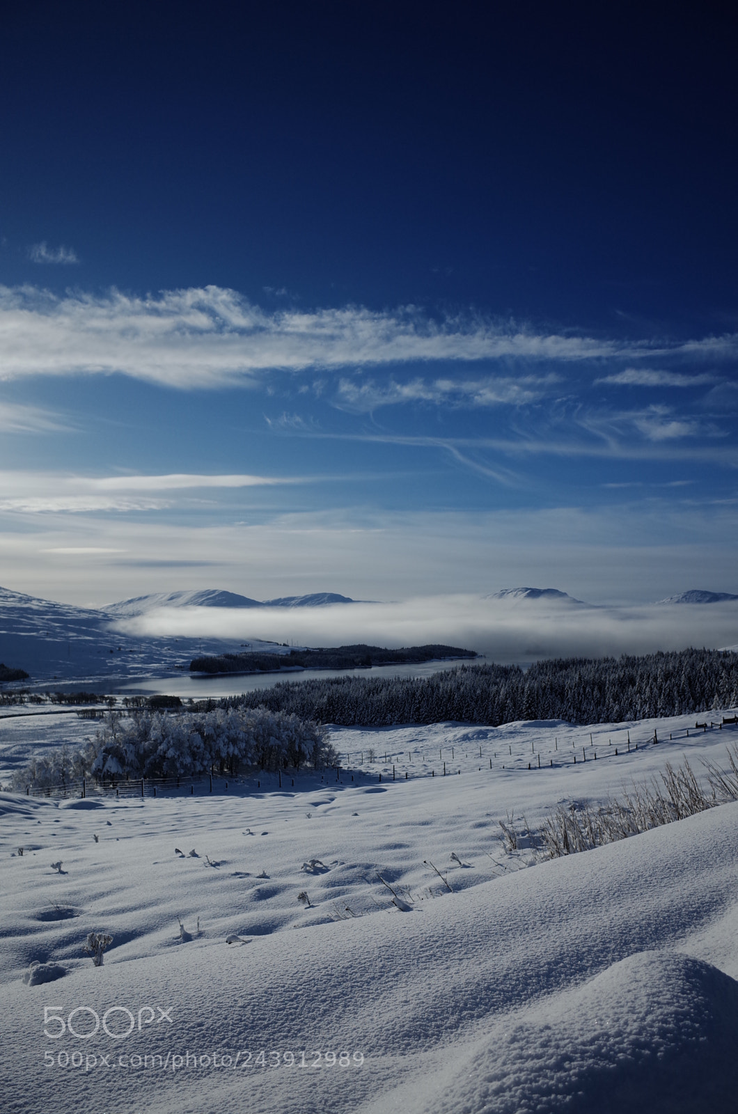 Ricoh GR II sample photo. Scottish highlands in winter photography
