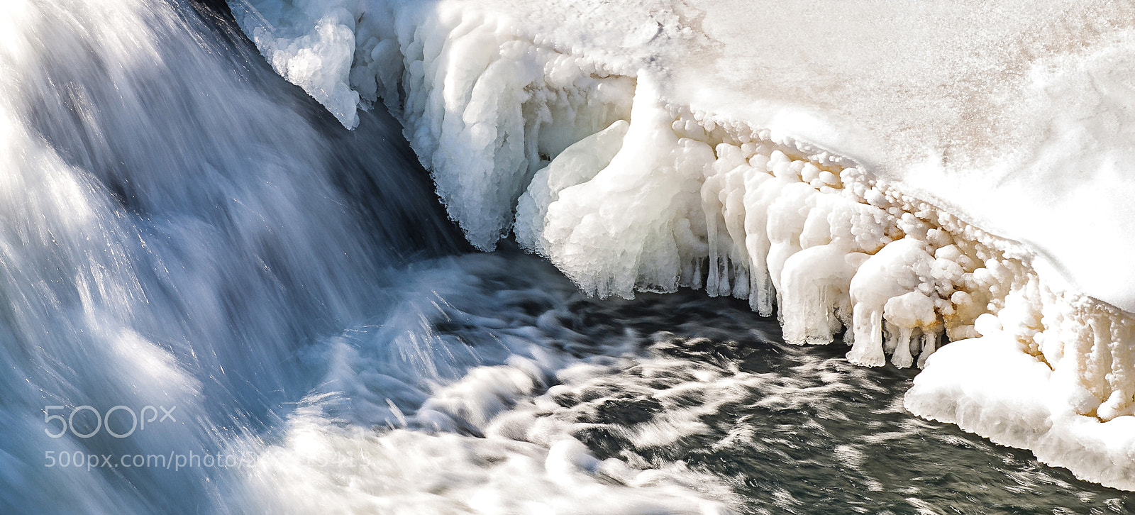 Nikon D200 sample photo. Silky ice photography