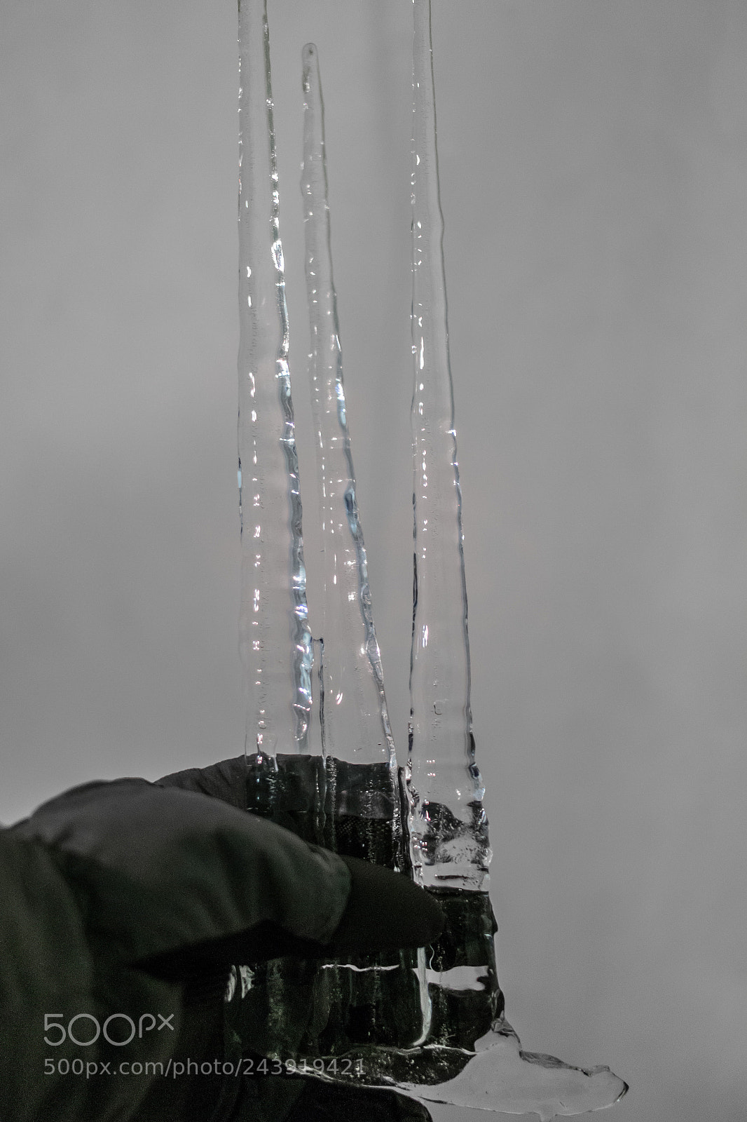 Samsung NX300 sample photo. Three big icicles in photography