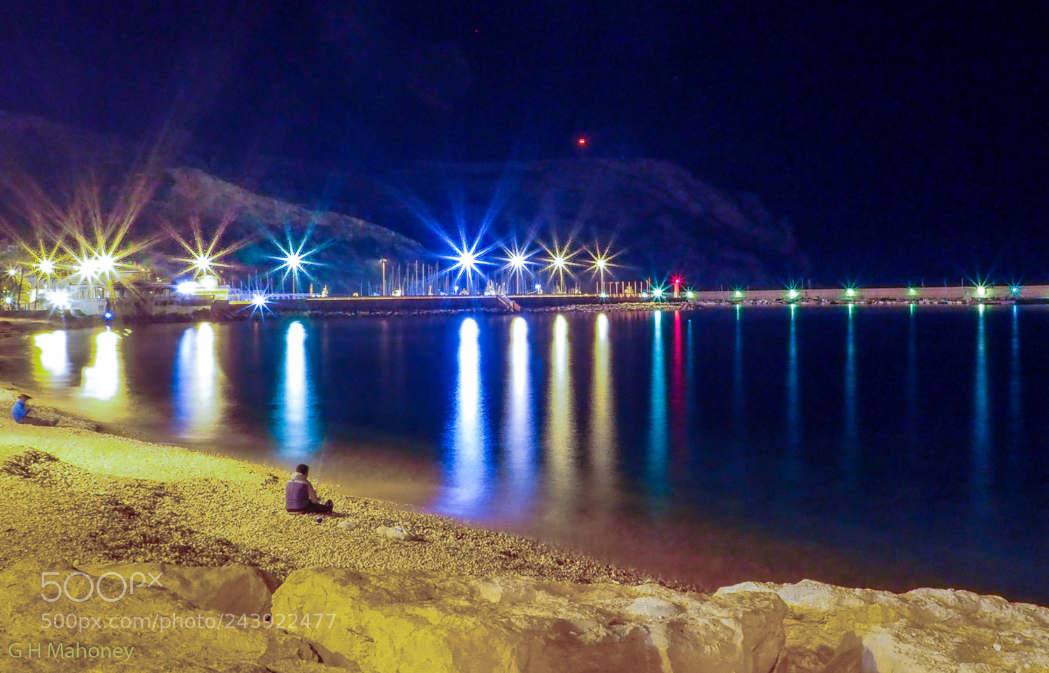 Olympus OM-D E-M10 II sample photo. Xabia bay lights photography