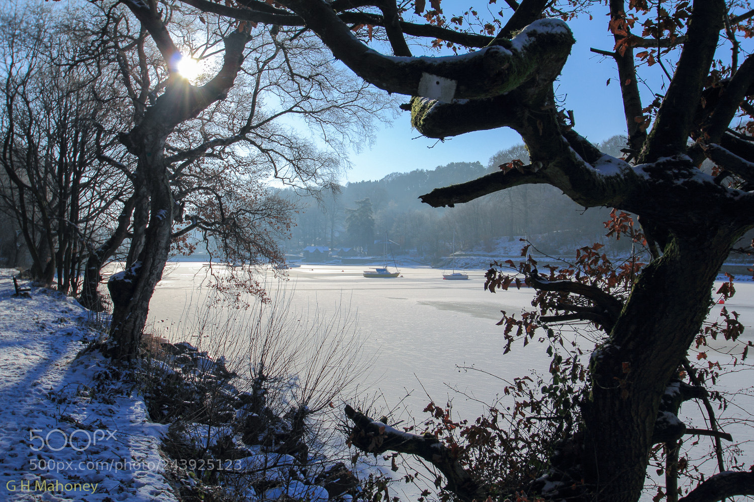Canon EOS 60D sample photo. Frozen rudyard lake photography