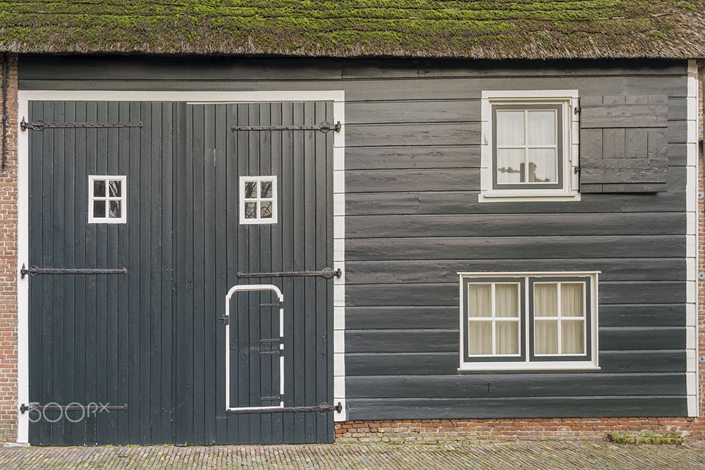 Woodden house in Zeeland, the Netherlands