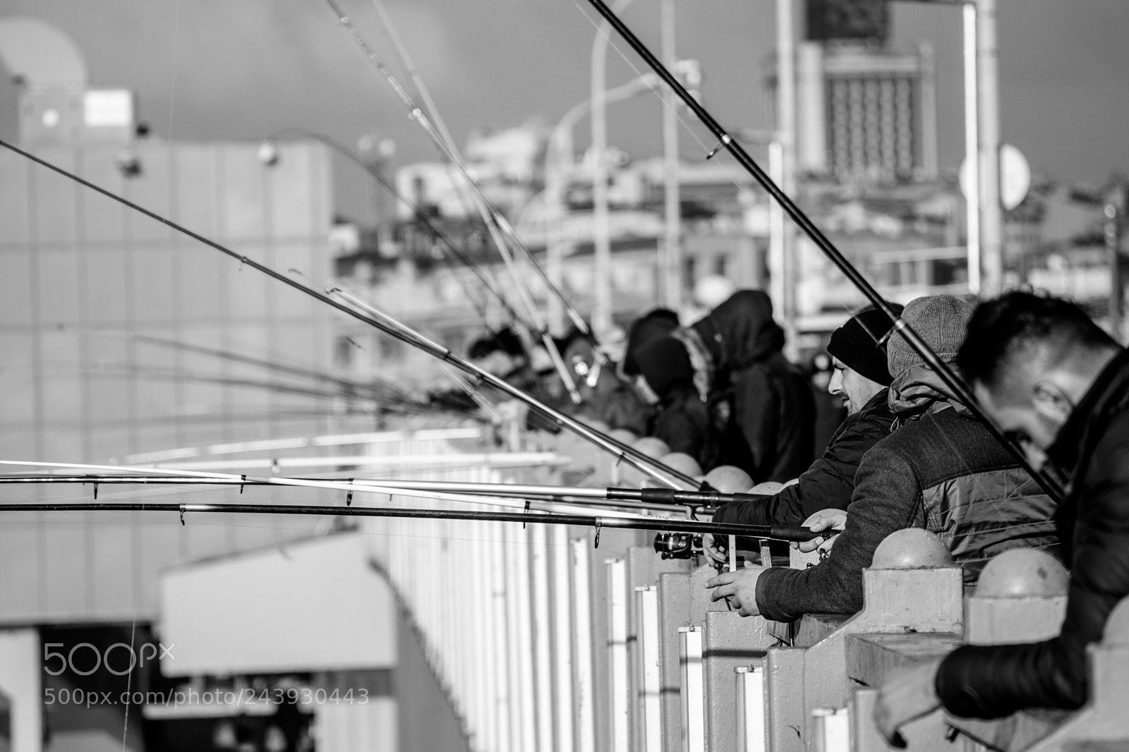 Nikon D7200 sample photo. Fishermen on the galata photography