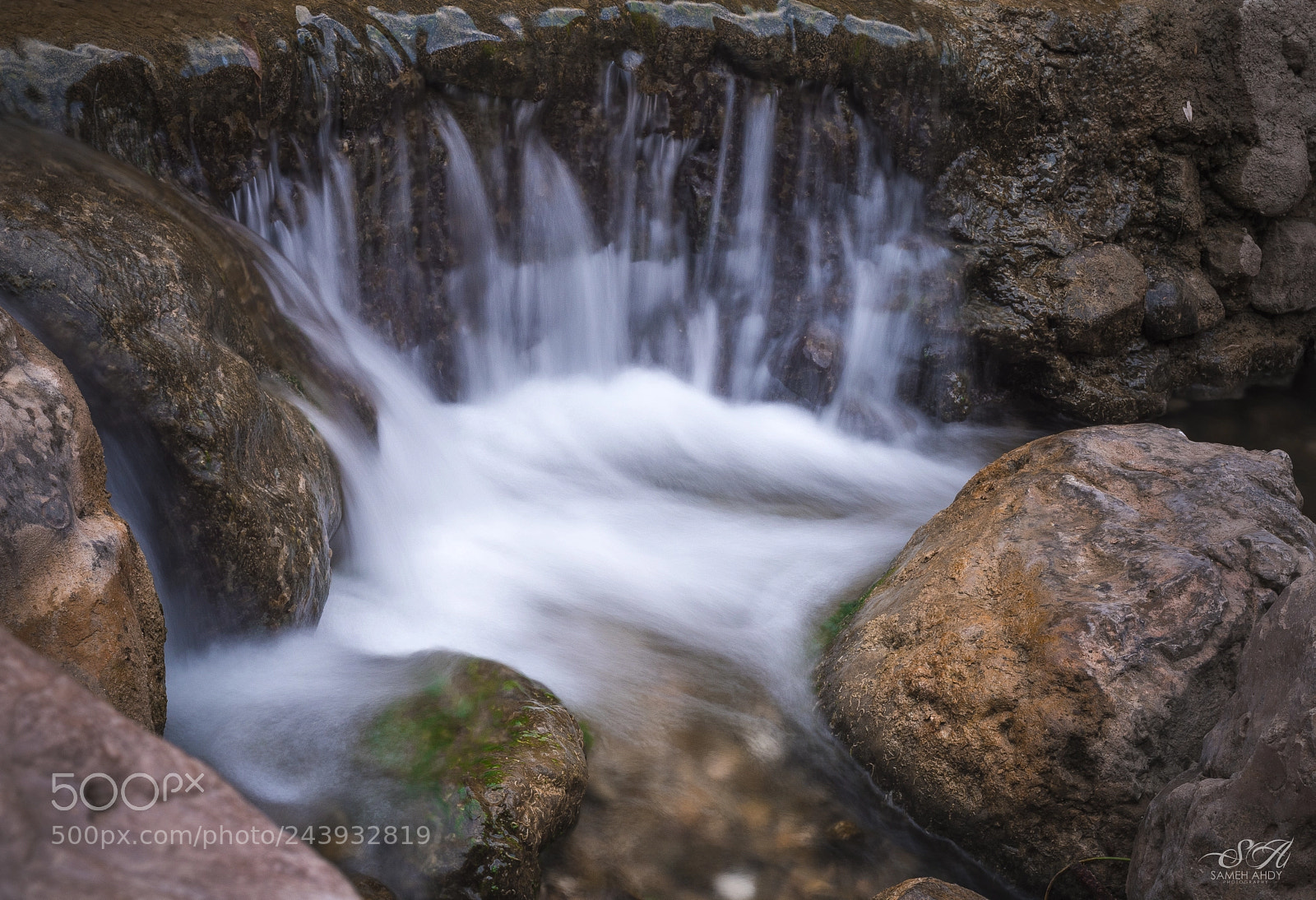 Nikon D5500 sample photo. Small waterfall photography