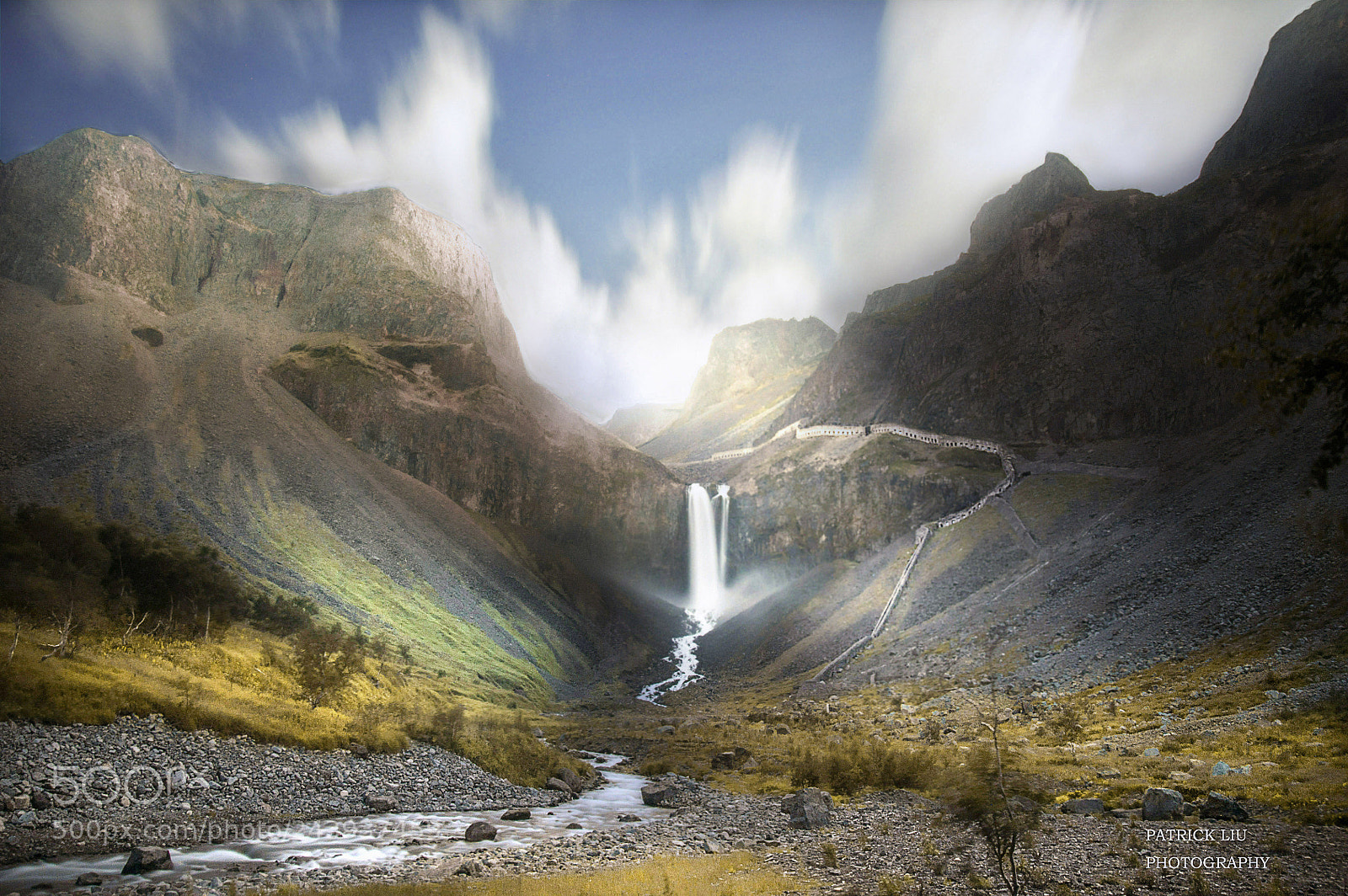 Nikon D90 sample photo. Waterfall in autumn photography