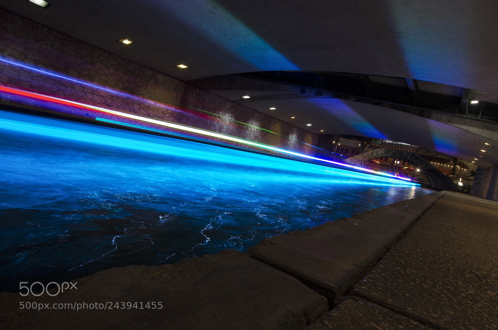 Nikon D5100 sample photo. River walk lights photography